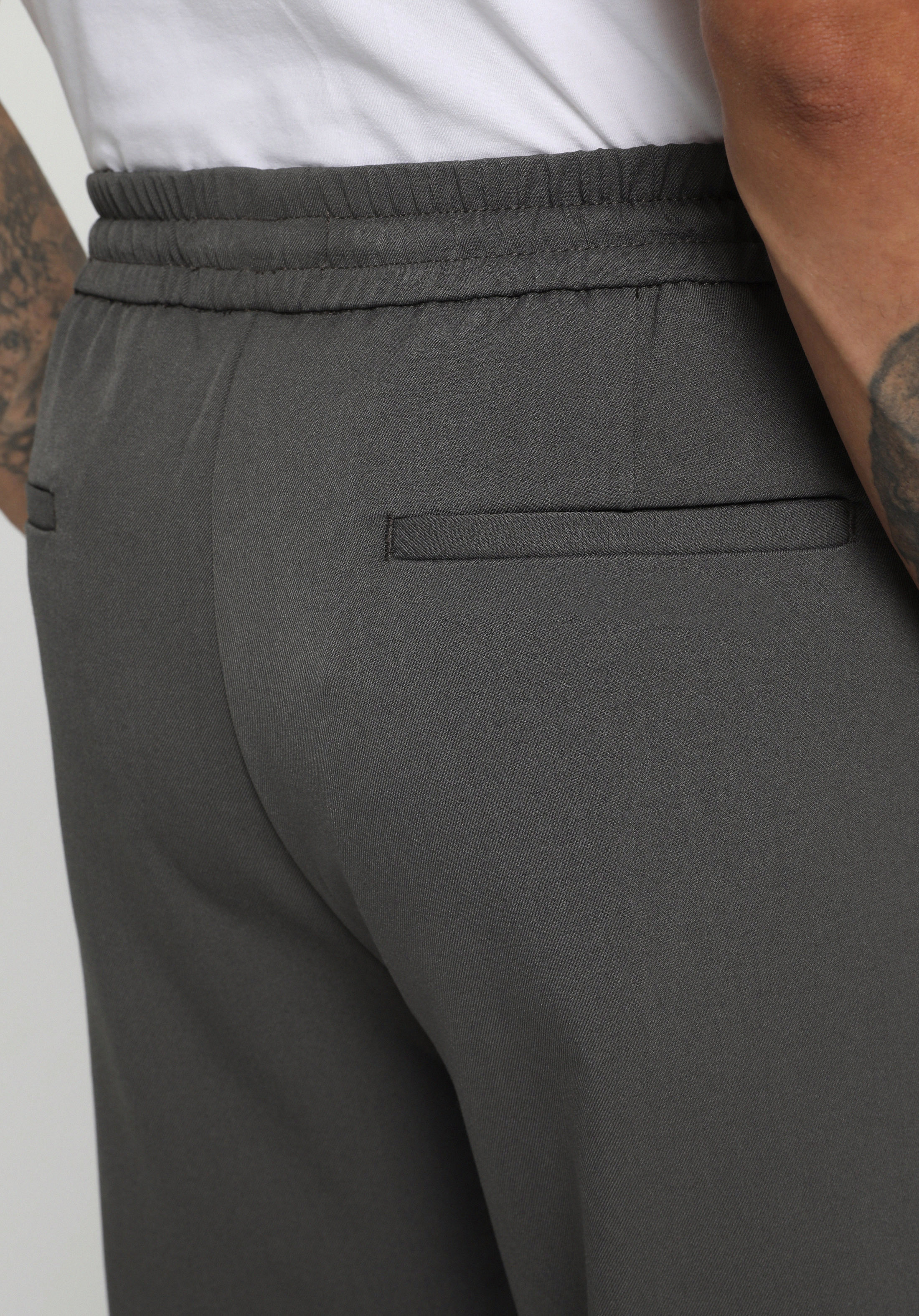 Regular Fit Orta Bel Düz Paça Erkek Yeşil  Pantolon