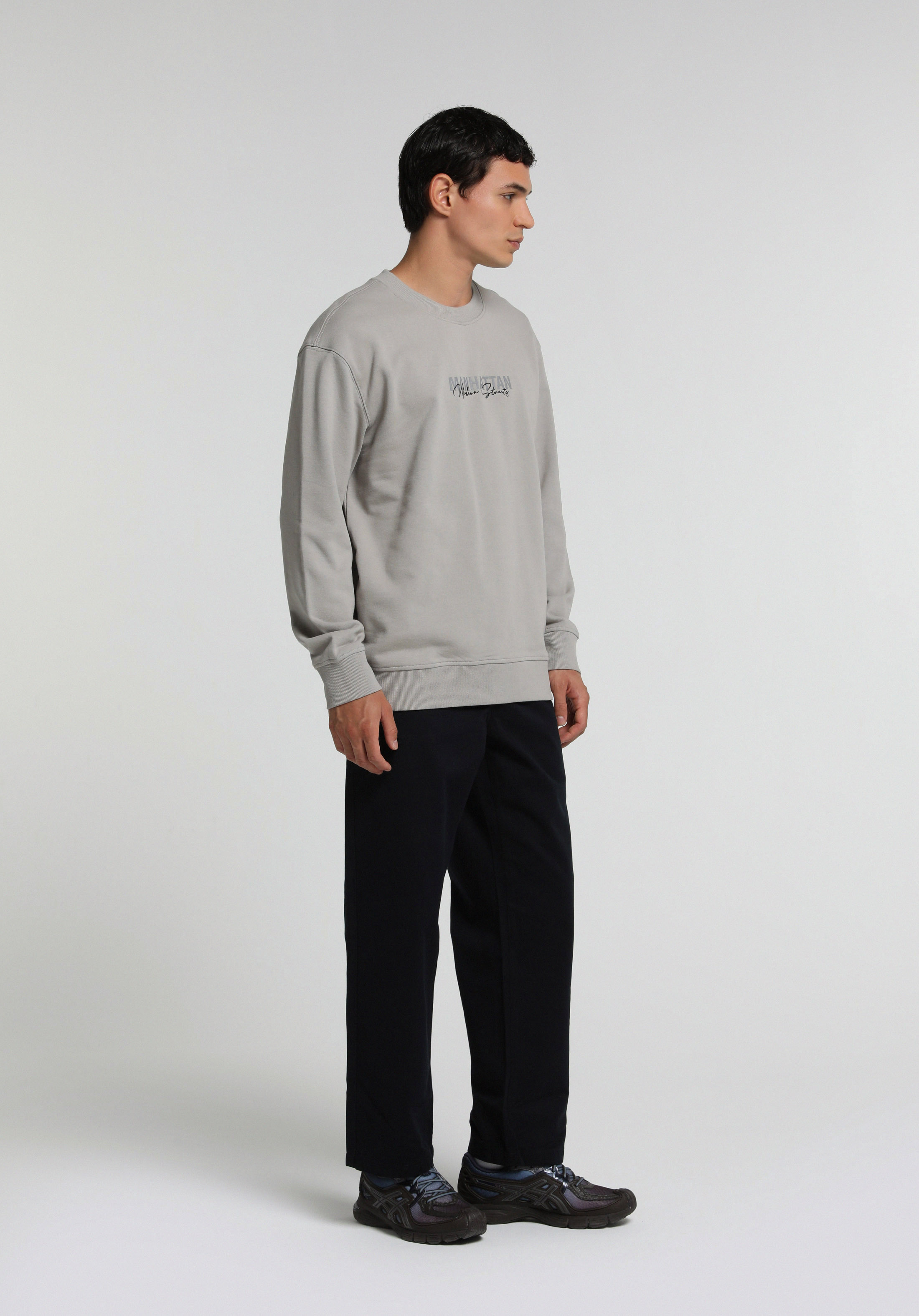 Relaxed Fit Orta Bel Düz Paça Erkek Lacivert  Pantolon
