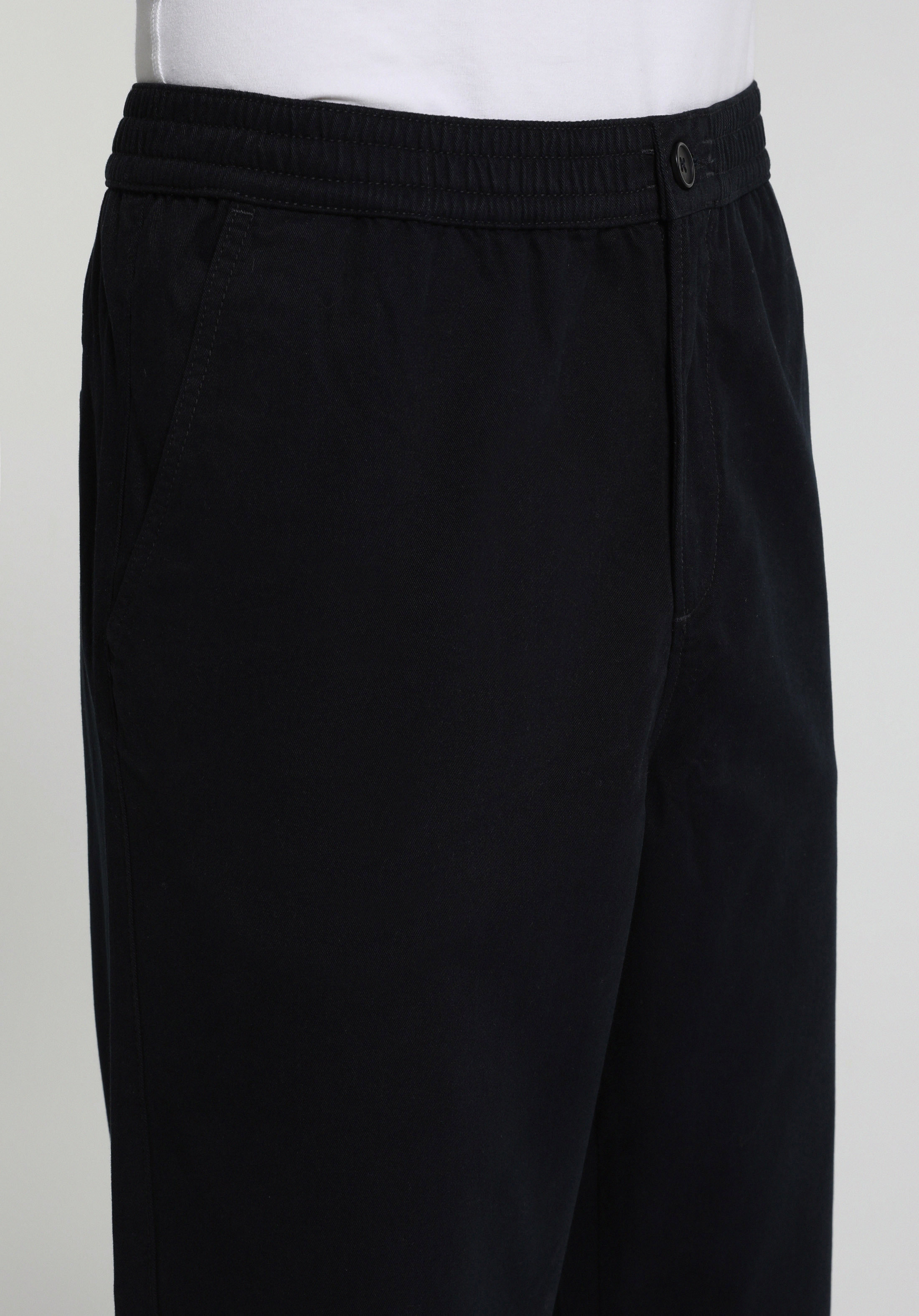 Relaxed Fit Orta Bel Düz Paça Erkek Lacivert  Pantolon