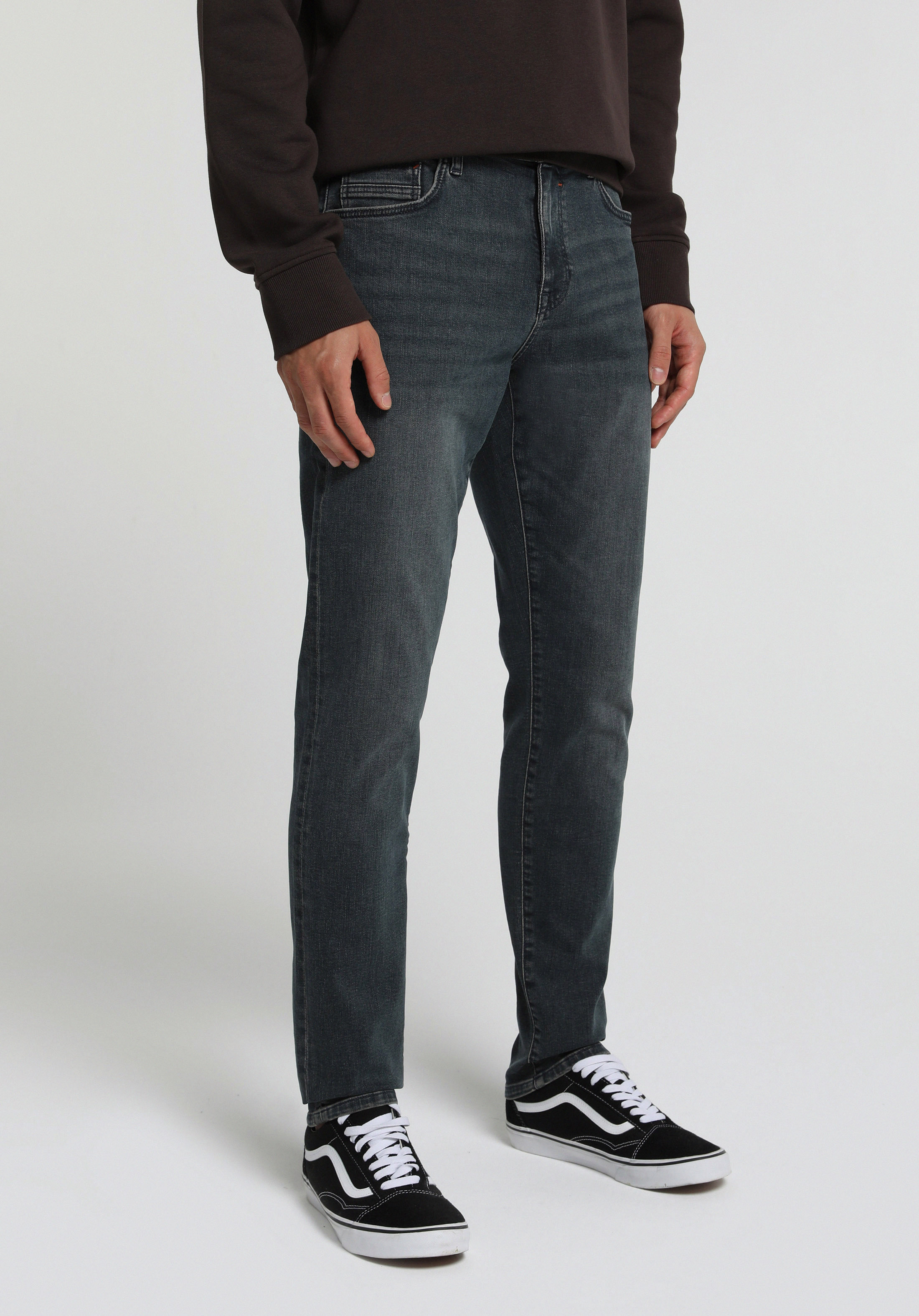 Slim Fit   Erkek Over Dyed Denim Jean Pantolon