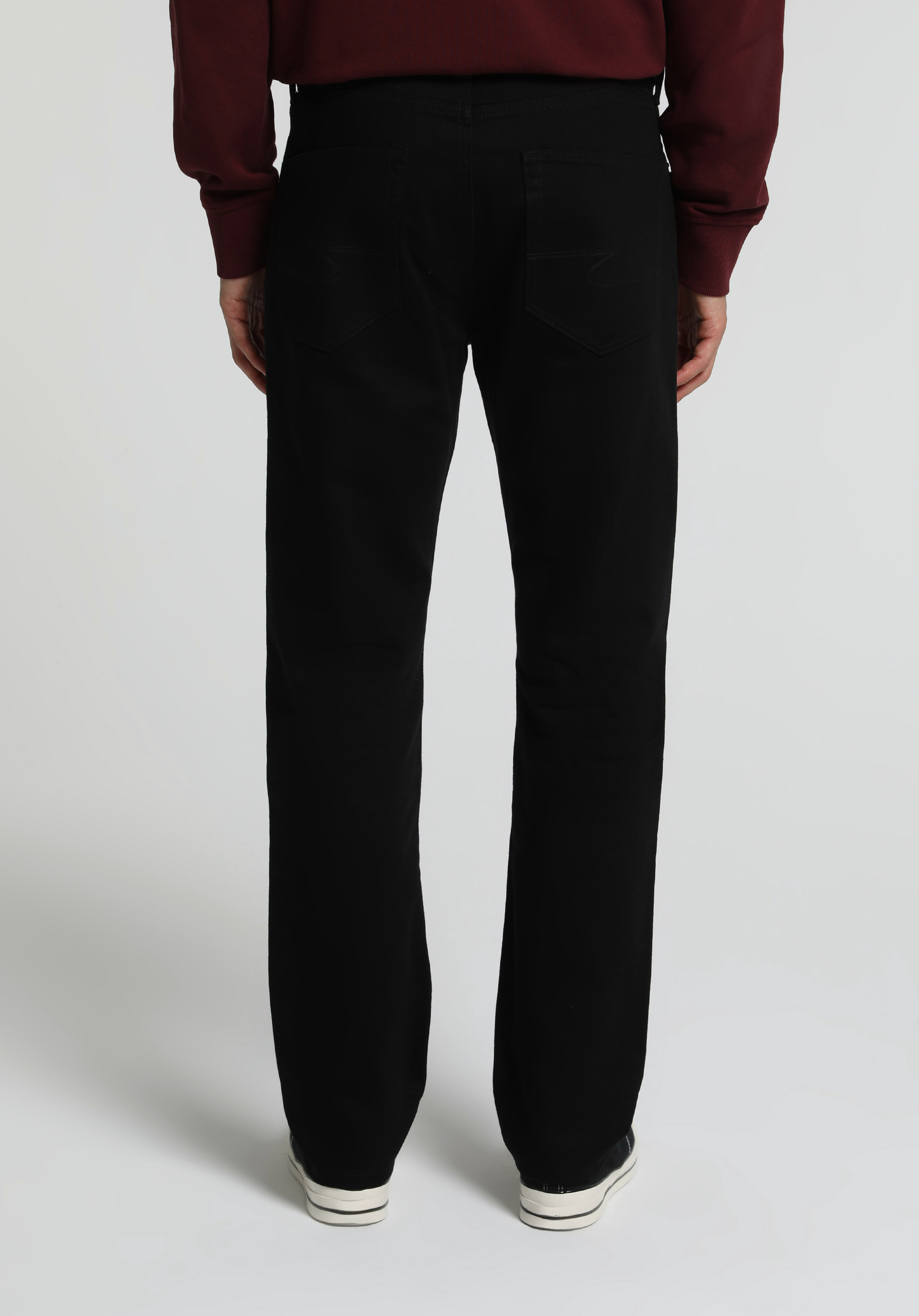 Straight Fit   Erkek Black Black Denim Jean Pantolon