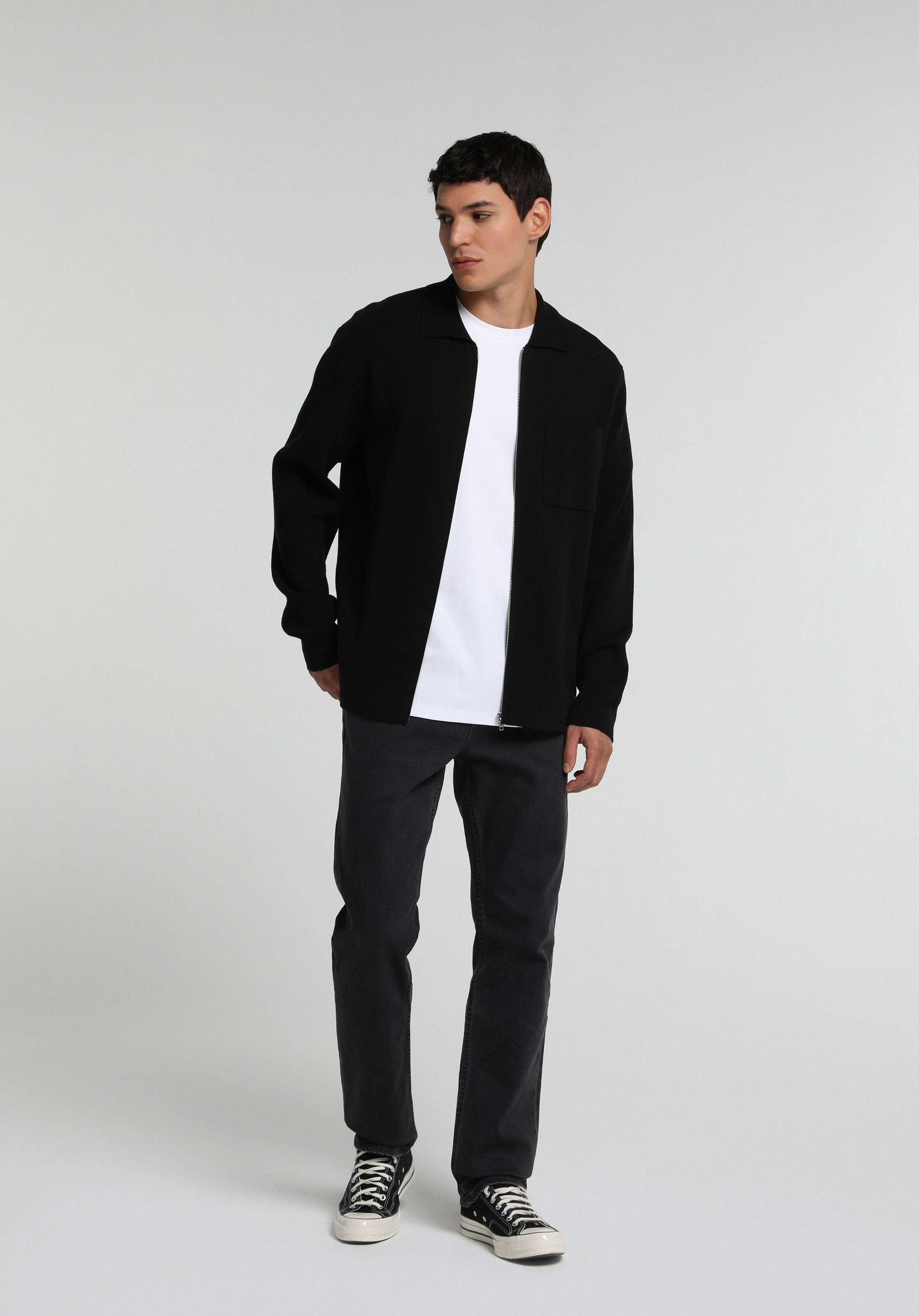 Straight Fit   Erkek Anthracite Denim Jean Pantolon