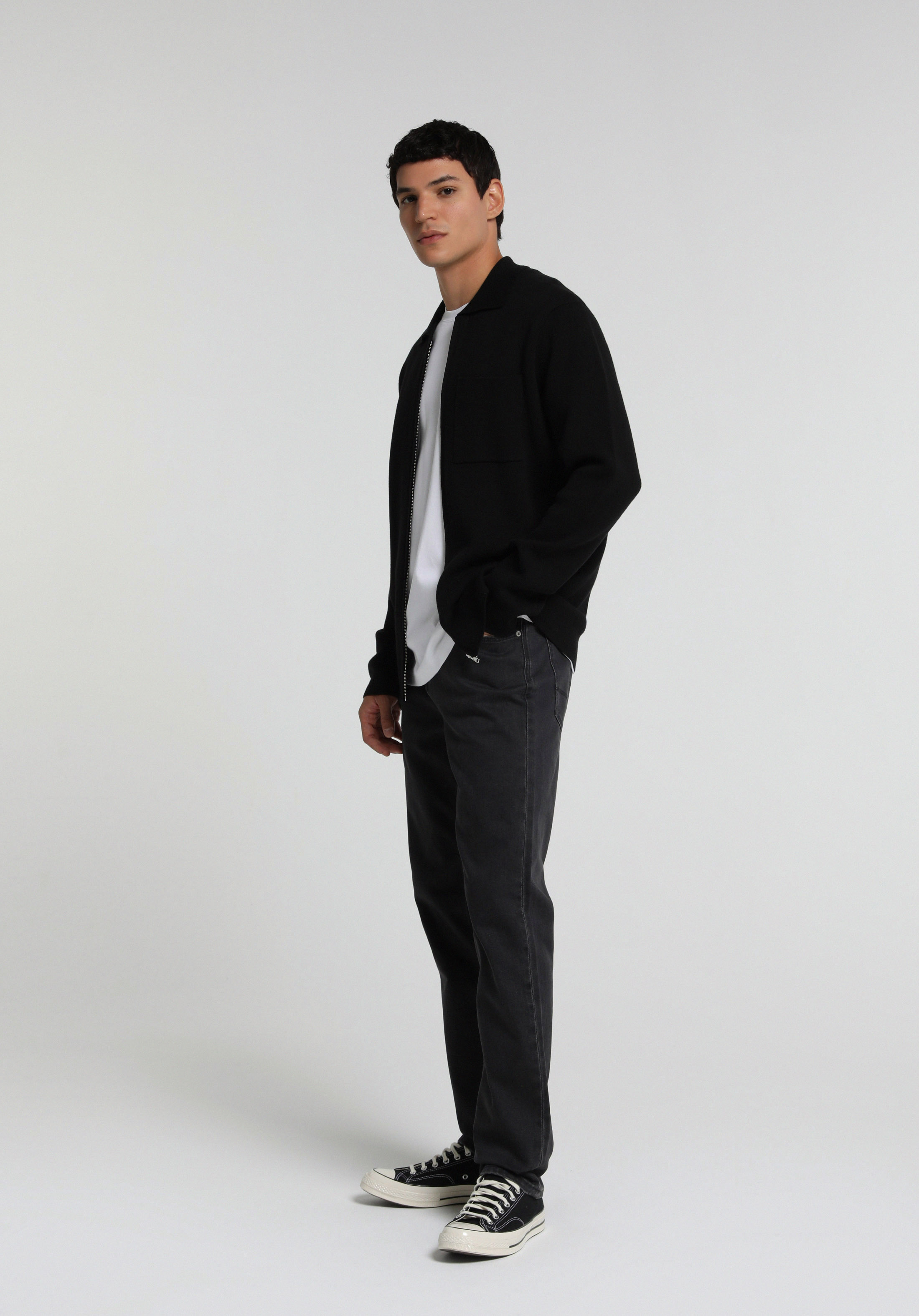 Straight Fit   Erkek Anthracite Denim Jean Pantolon