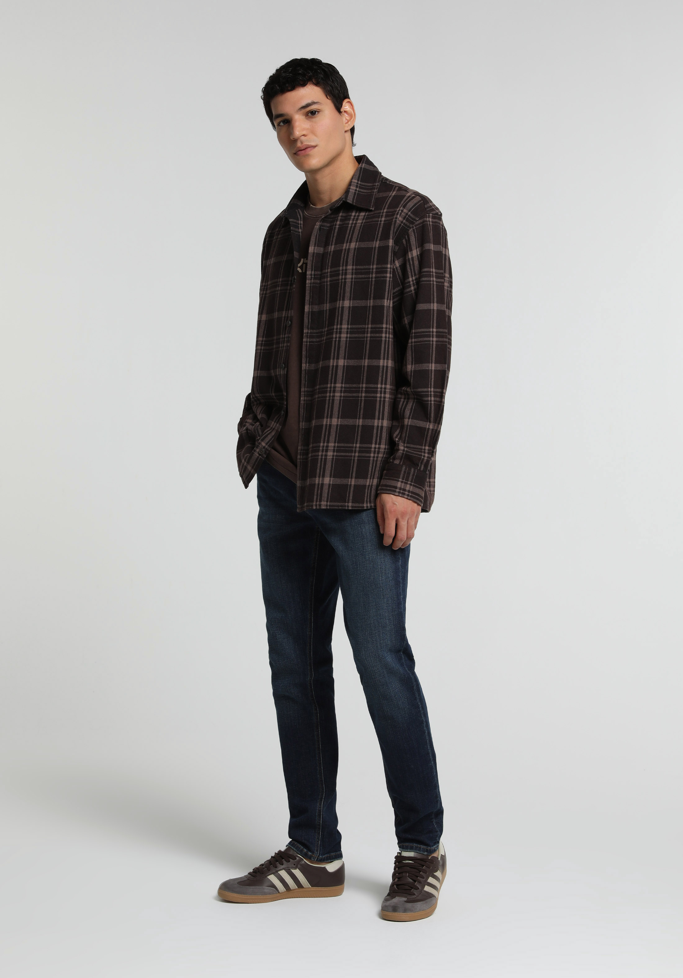 Slim Fit   Erkek Dark İndigo Denim Jean Pantolon