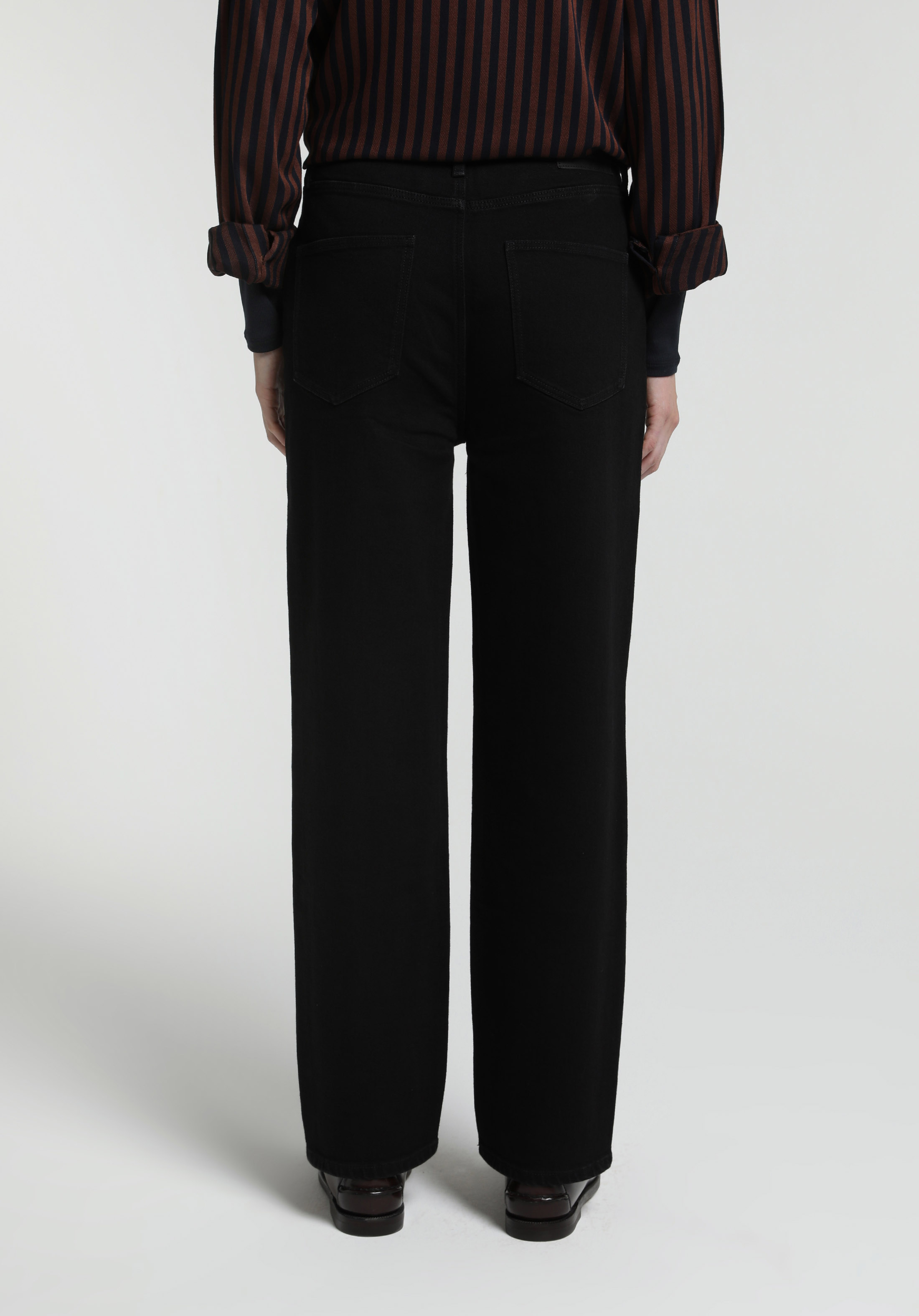 Slim Tapered Fit   Kadın Black Black Denim Jean Pantolon