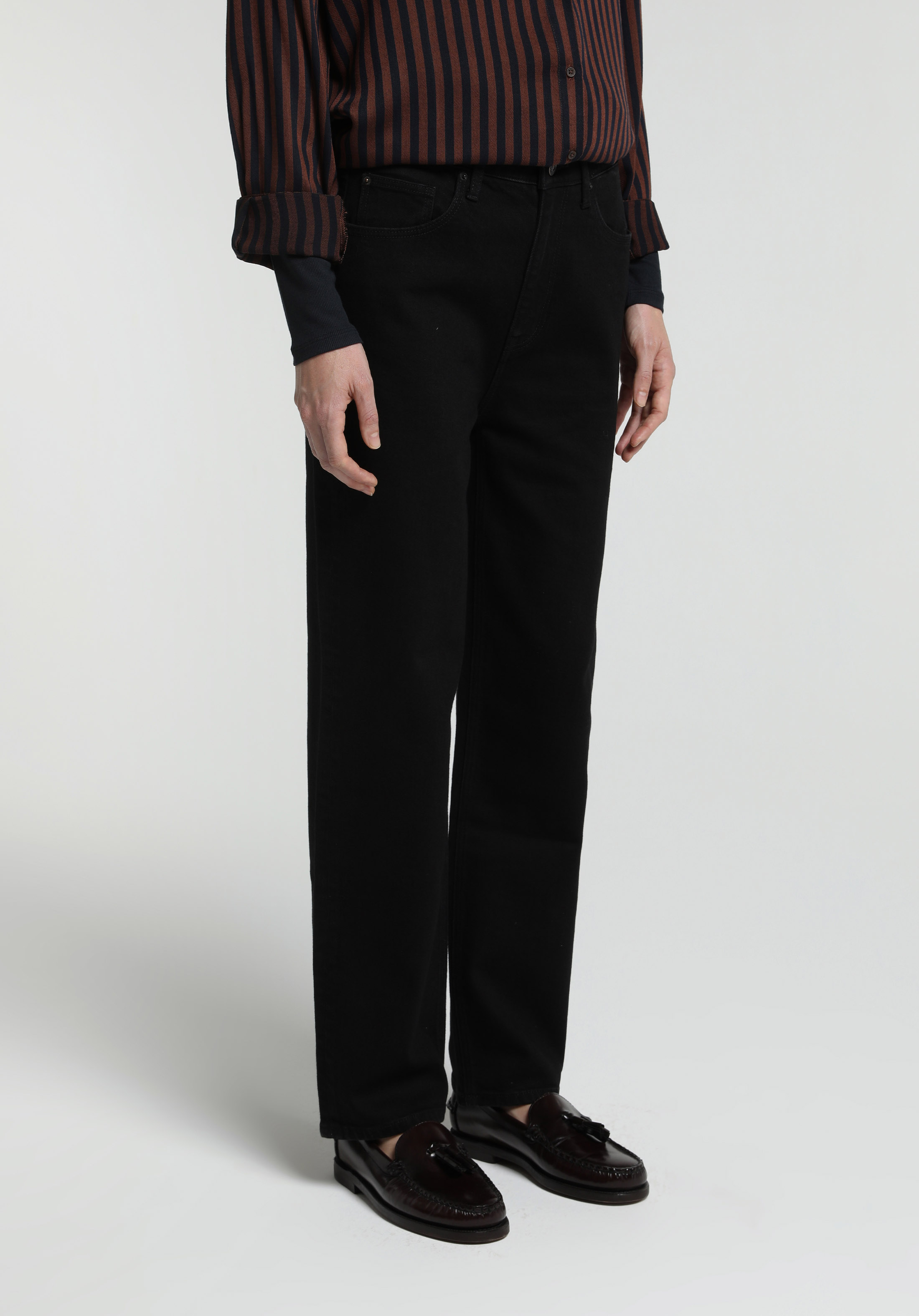 Slim Tapered Fit   Kadın Black Black Denim Jean Pantolon