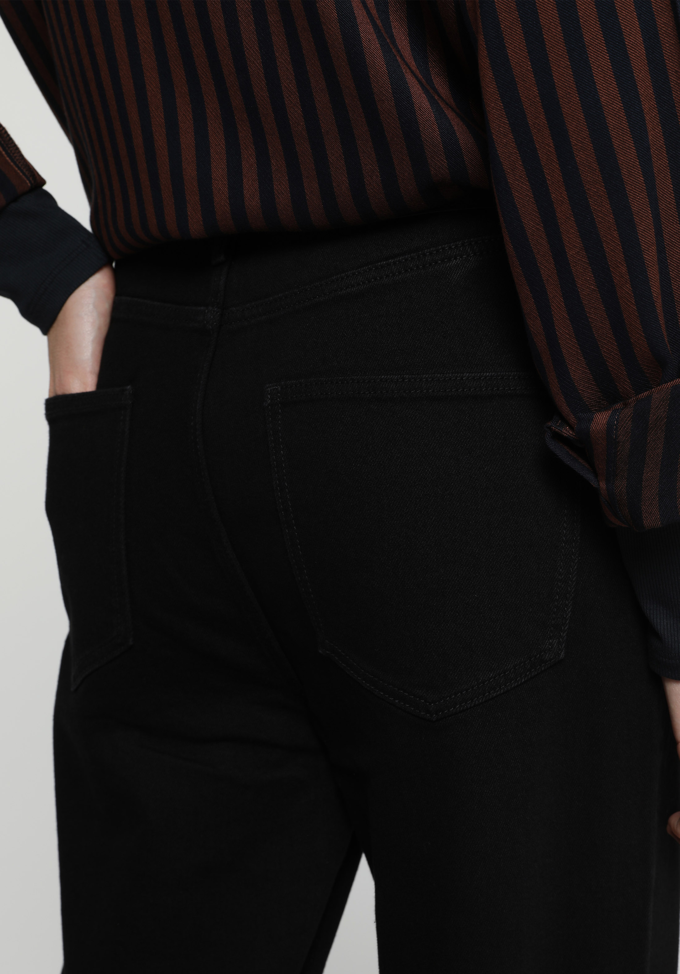 Slim Tapered Fit   Kadın Black Black Denim Jean Pantolon