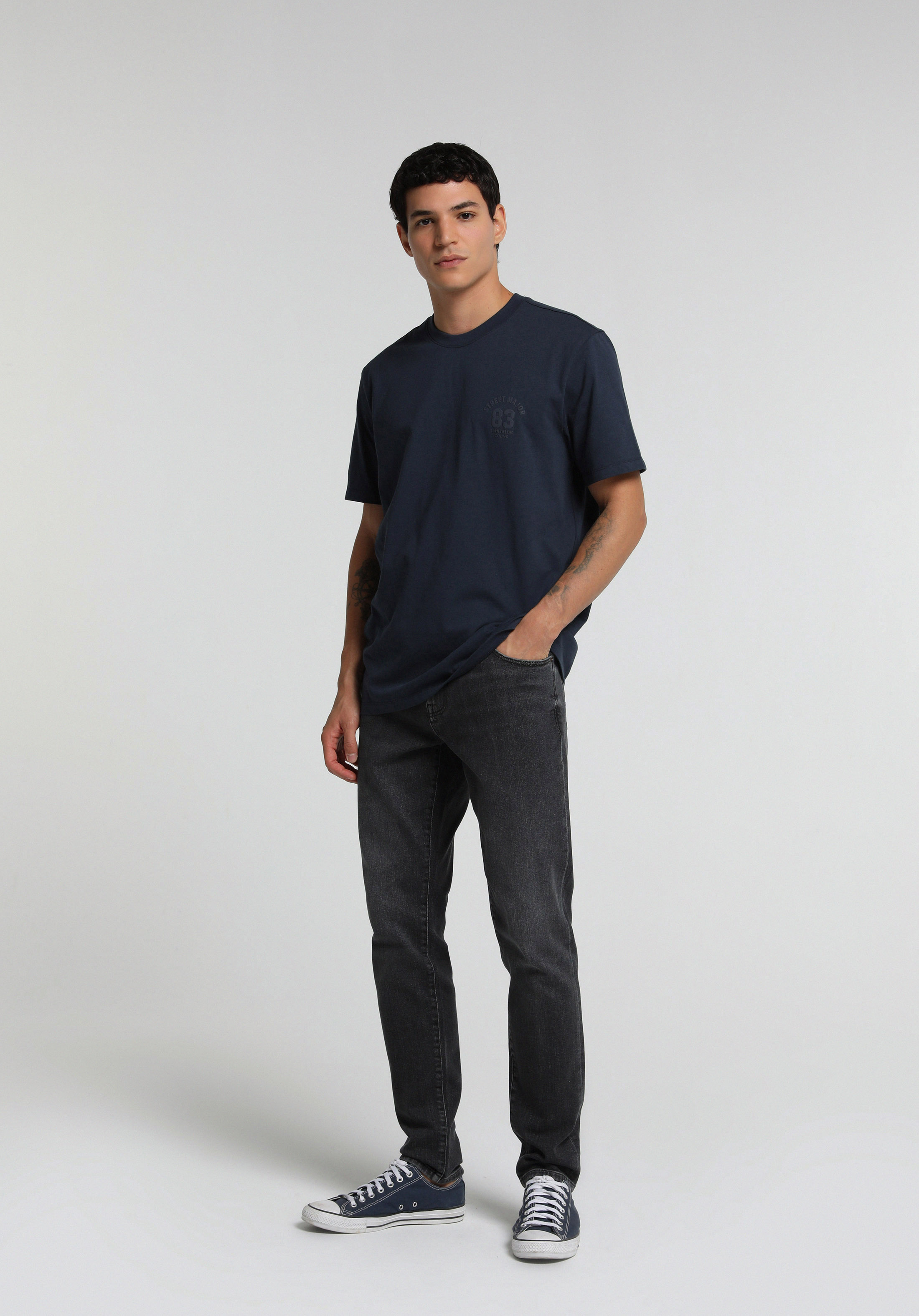 Slim Fit   Erkek Black Denim Jean Pantolon