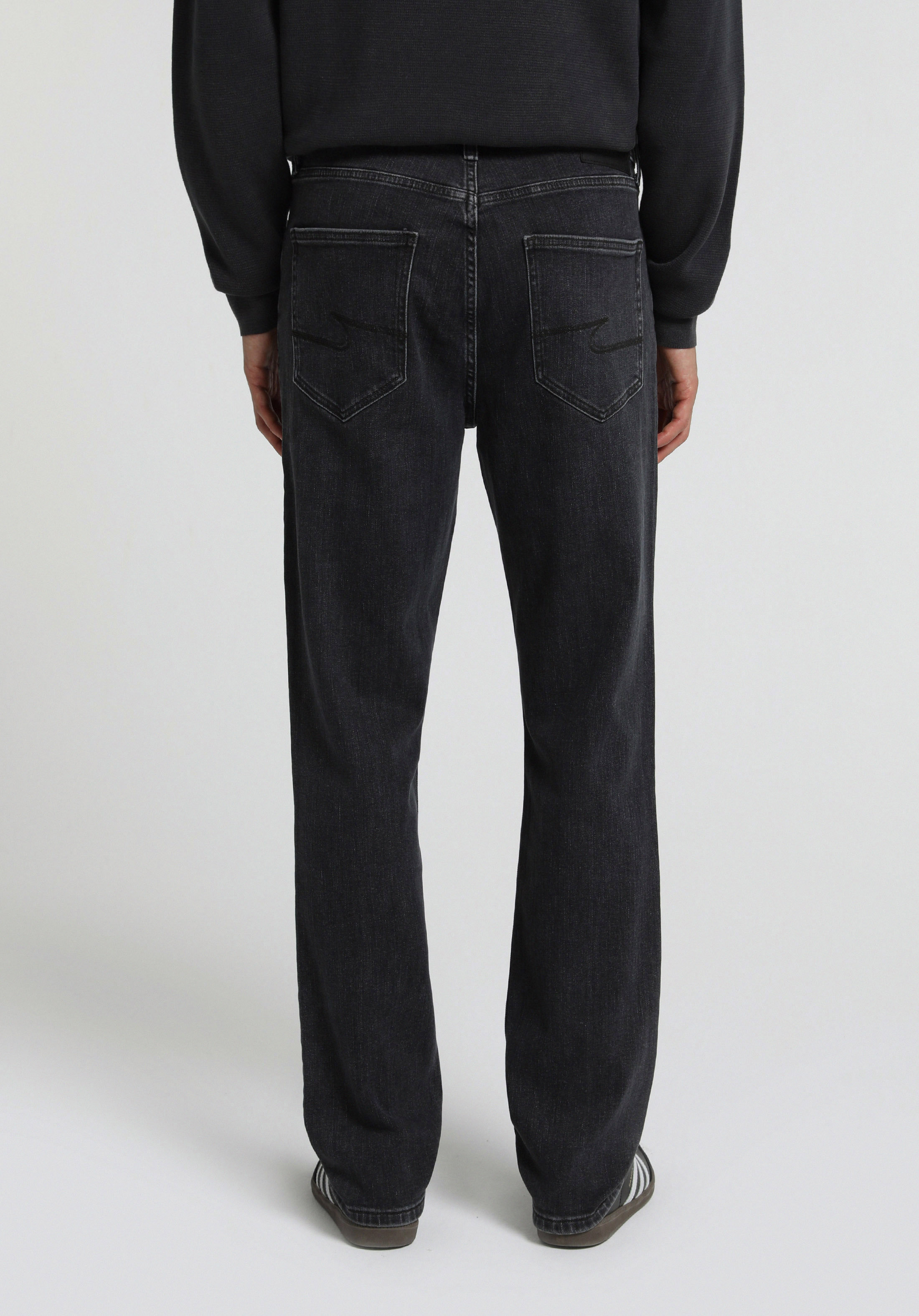 Straight Fit   Erkek Black Denim Jean Pantolon