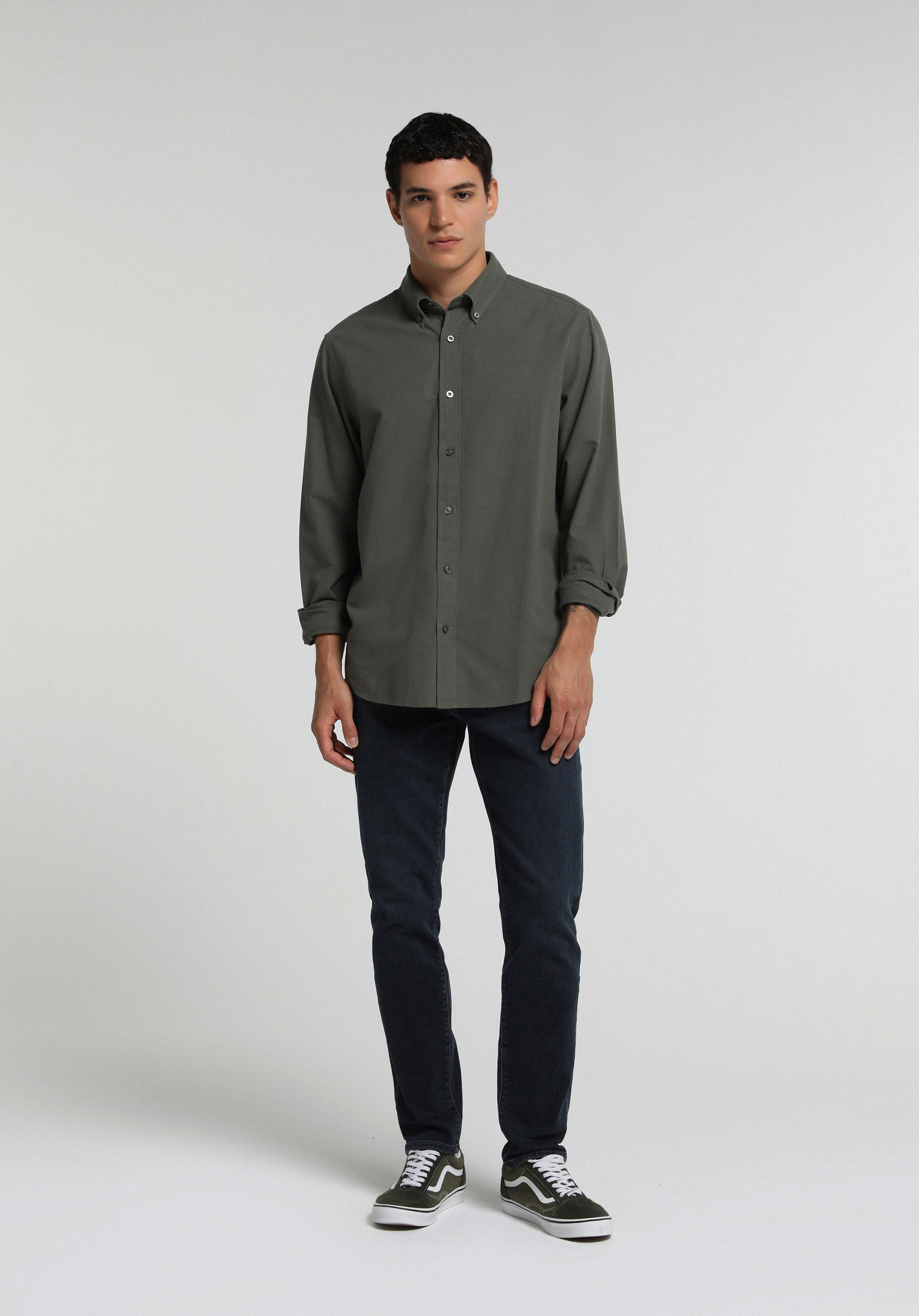 Slim Fit Düşük Bel Dar Paça Erkek Blue Black Denim Jean Pantolon
