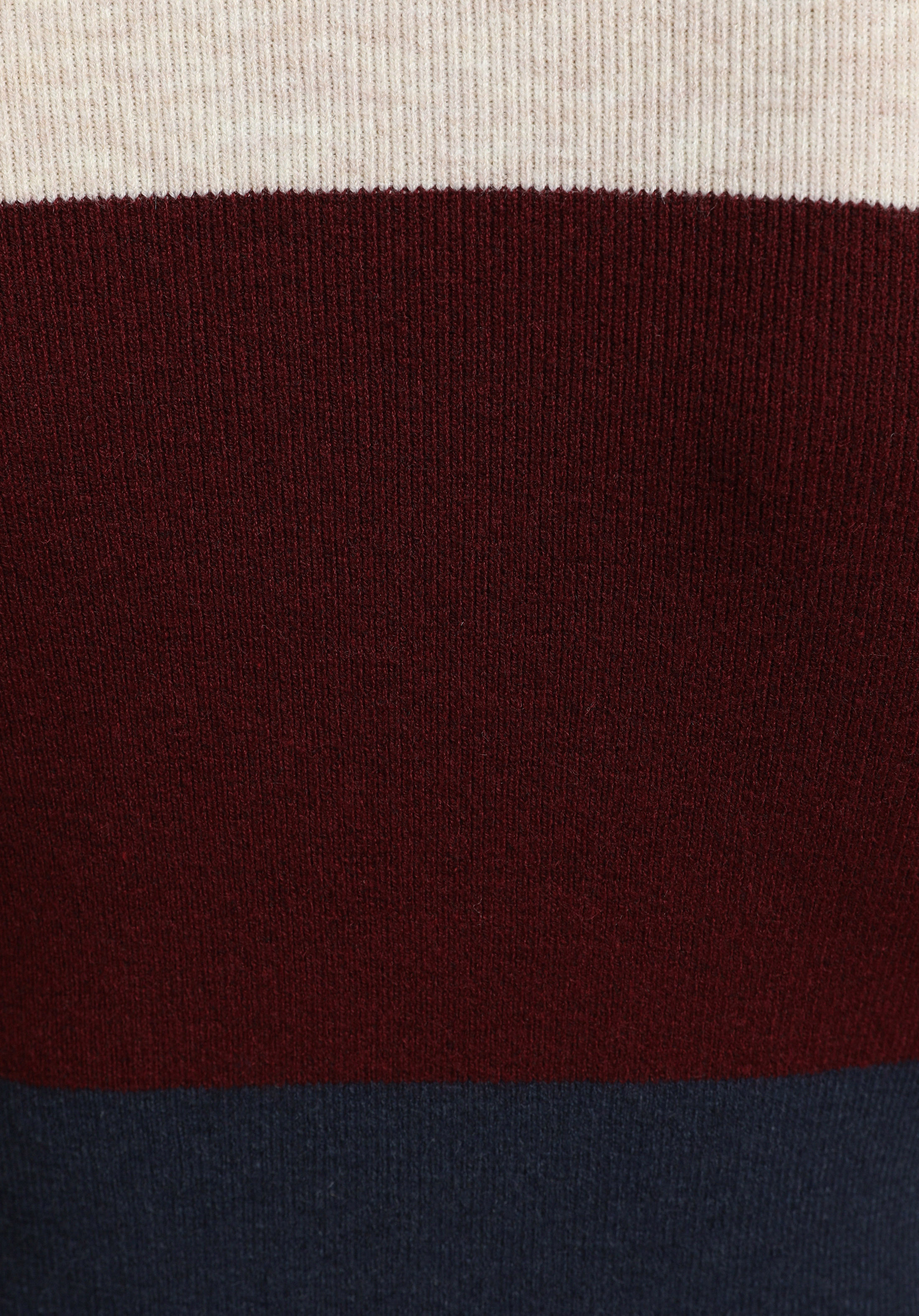 Slim Fit Yuvarlak Yaka Çizgili Kadın Çok Renkli Kazak