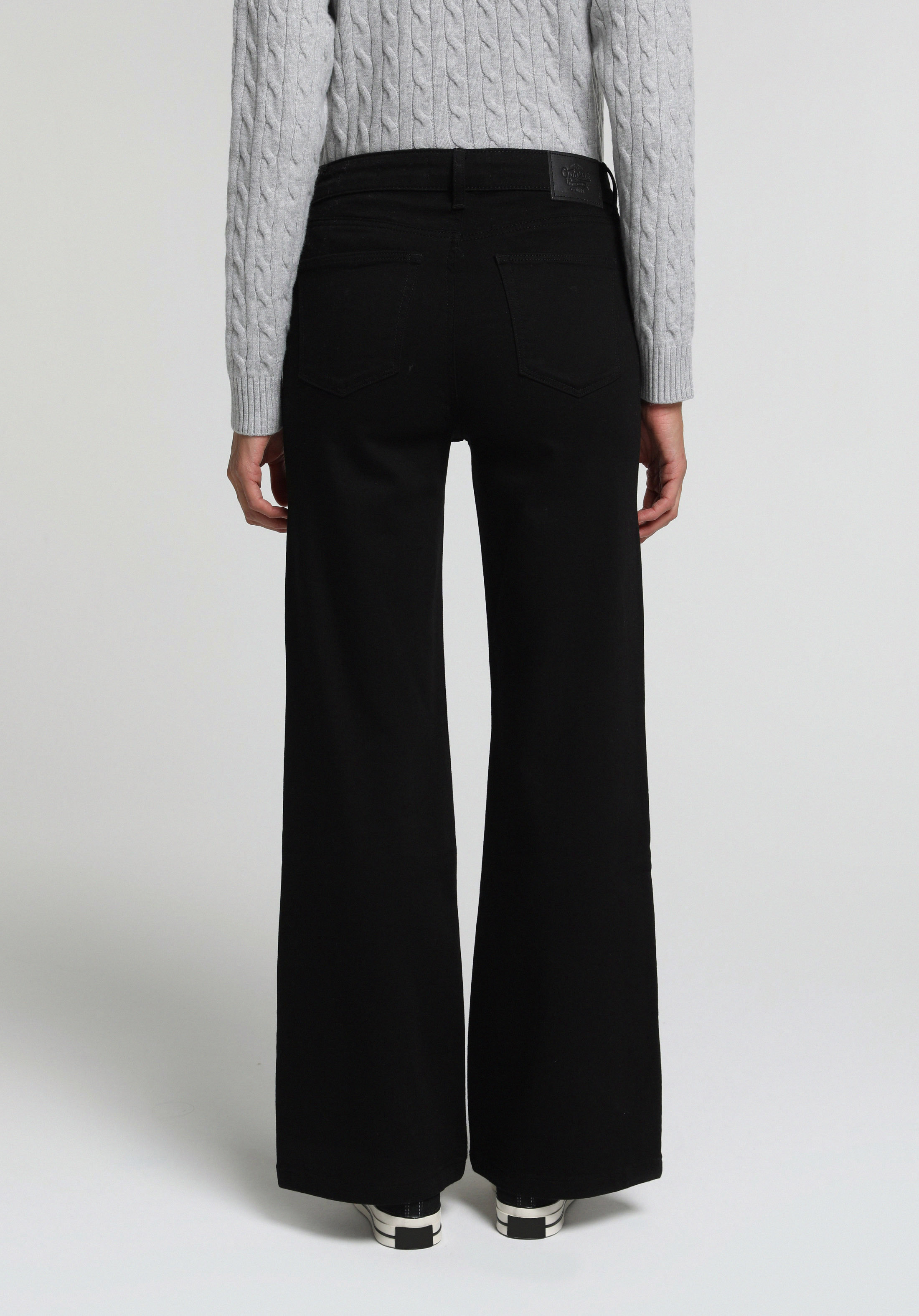 High Rise Super Flare Fit   Kadın Black Black Denim Jean Pantolon