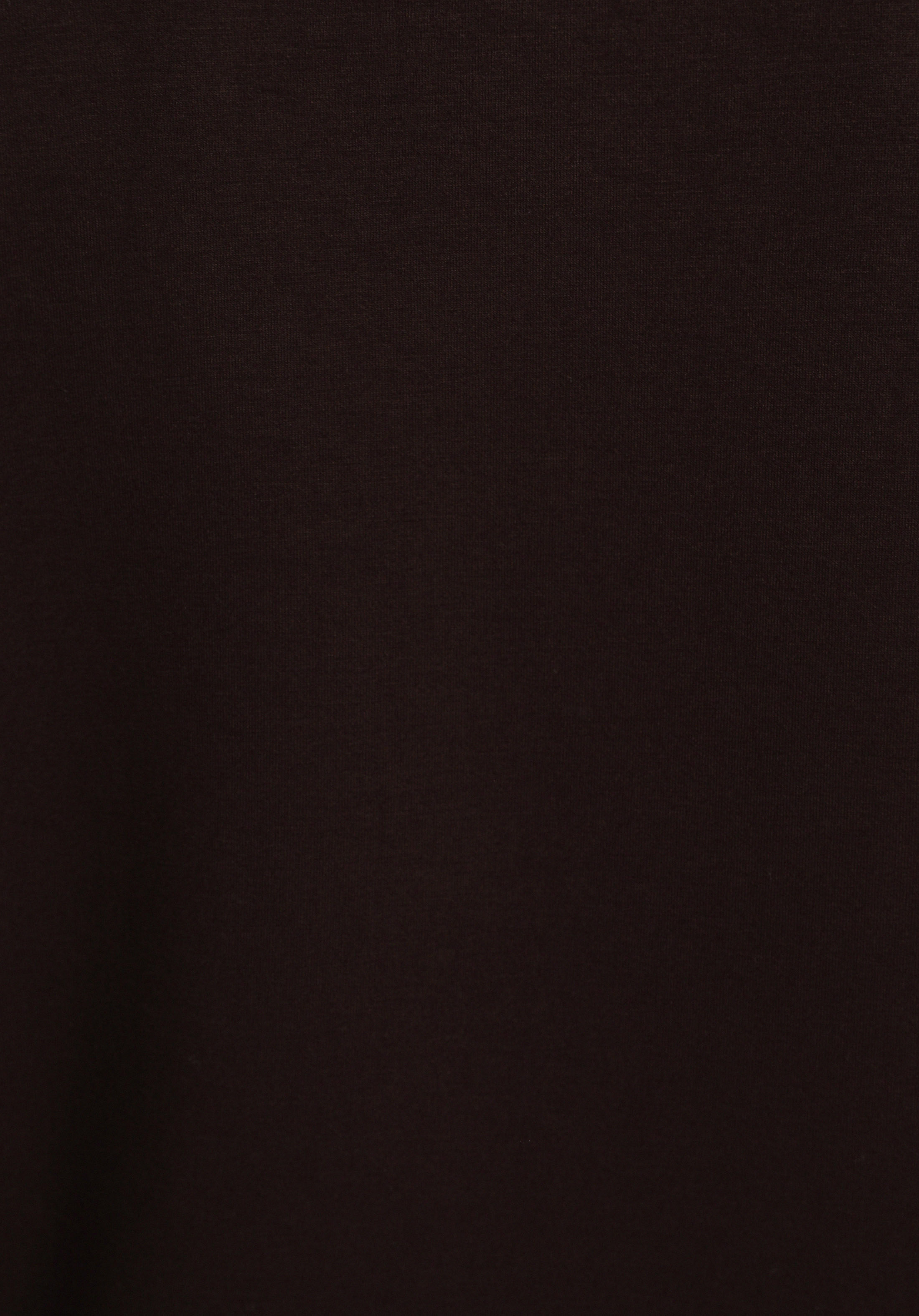 Regular Fit Polo Yaka Düz Kadın Kahverengi Sweatshirt