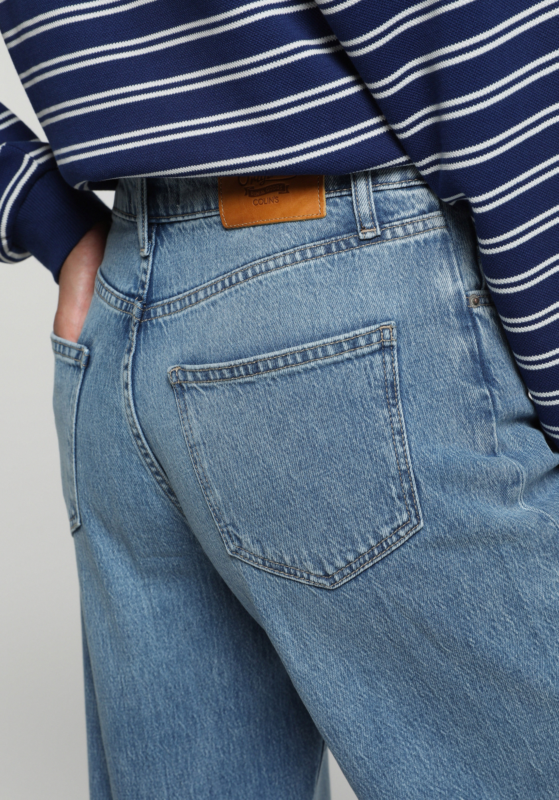 Wide Leg Fit   Kadın Black Denim Jean Pantolon