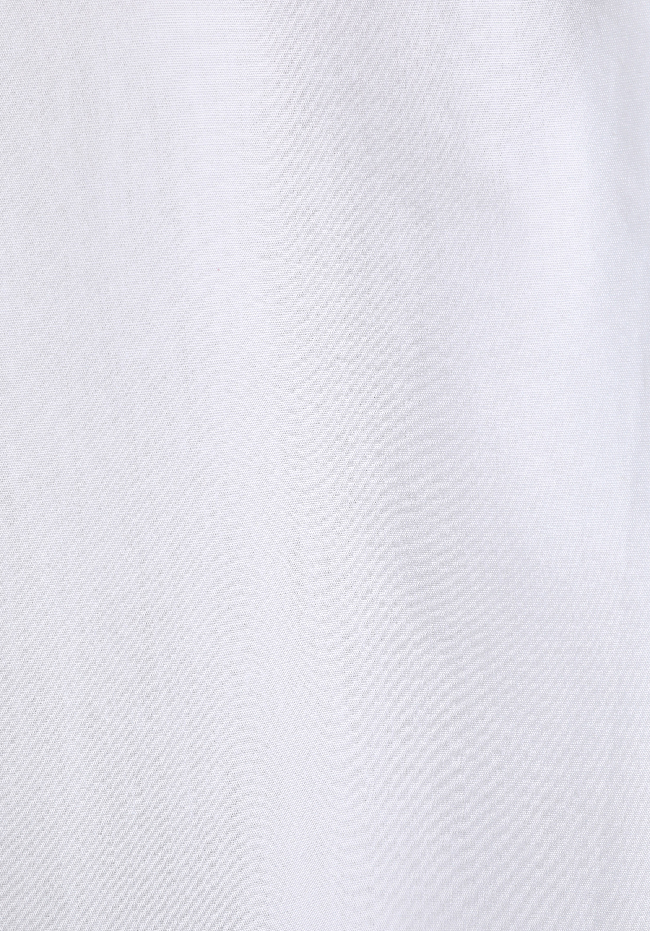 Boyfriend Fit Shirt Neck Düz Kadın Beyaz Uzun Kol Gömlek