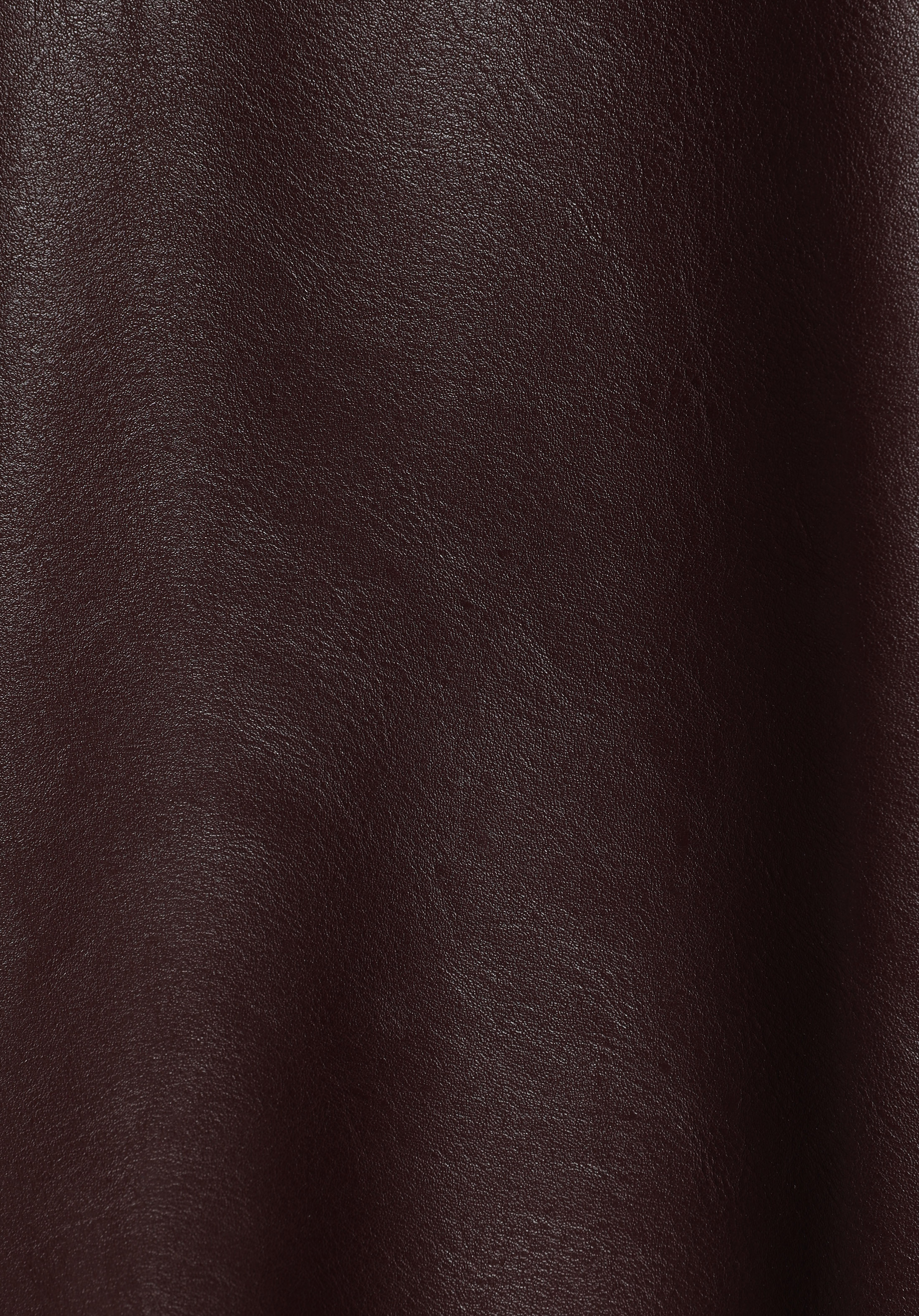 Regular Fit Shirt Neck Fermuarlı Astarlı Kaplamalı Kadın Bordo Mont Pu