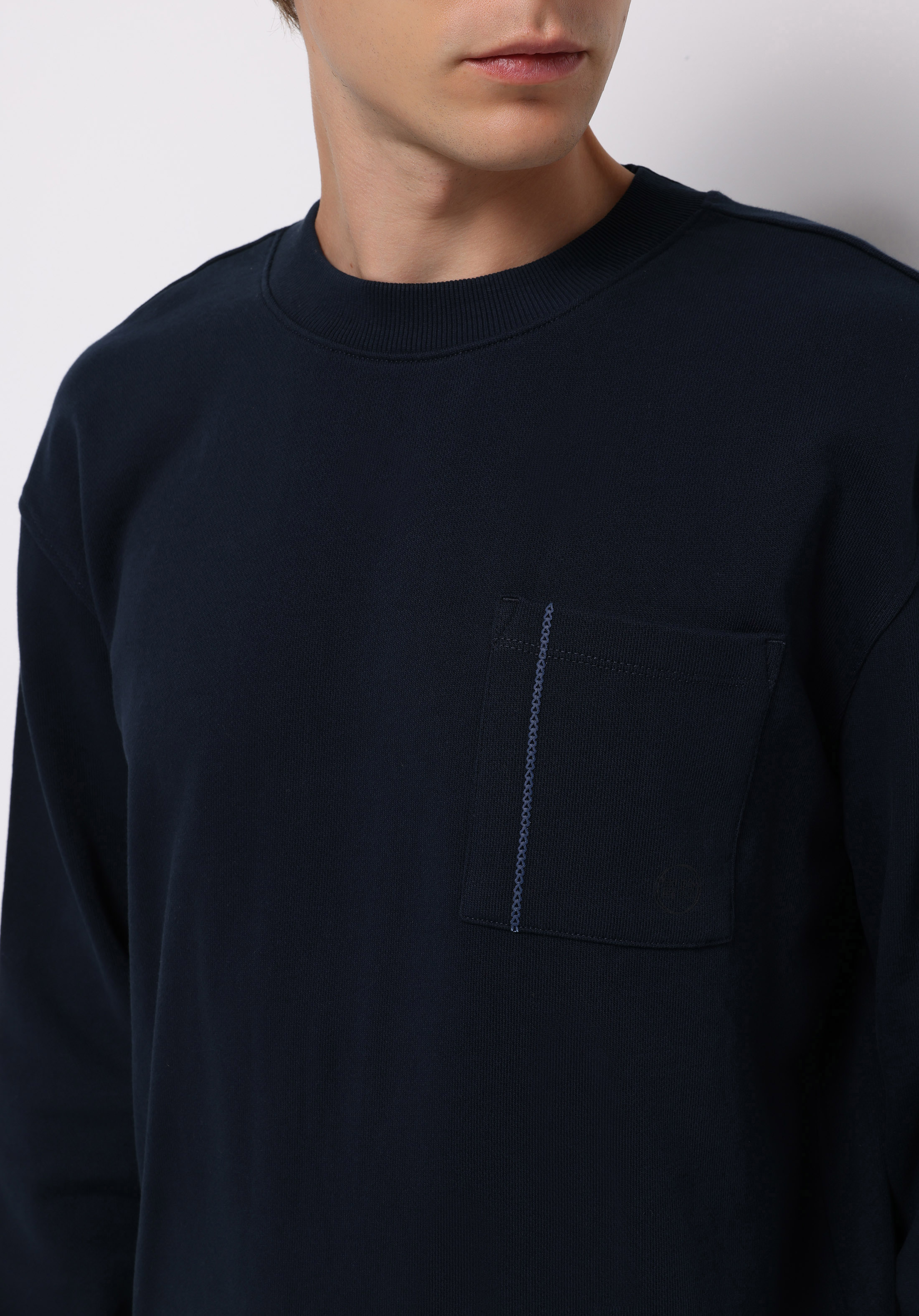 Comfort Fit   Erkek Lacivert Sweatshirt
