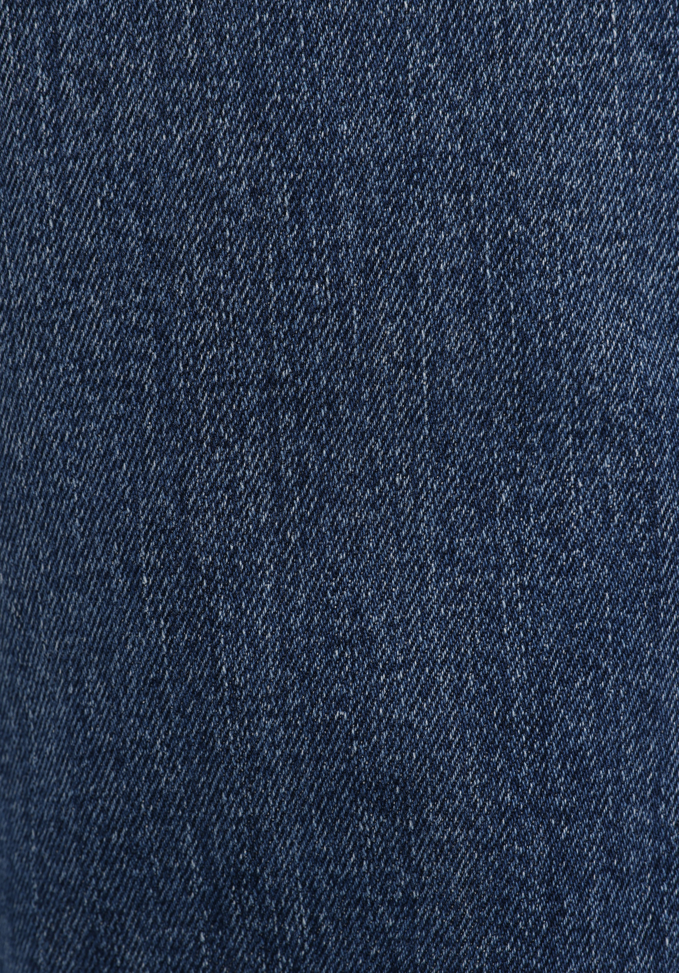 Loose Tapered Fit   Erkek Mid İndigo Denim Jean Pantolon