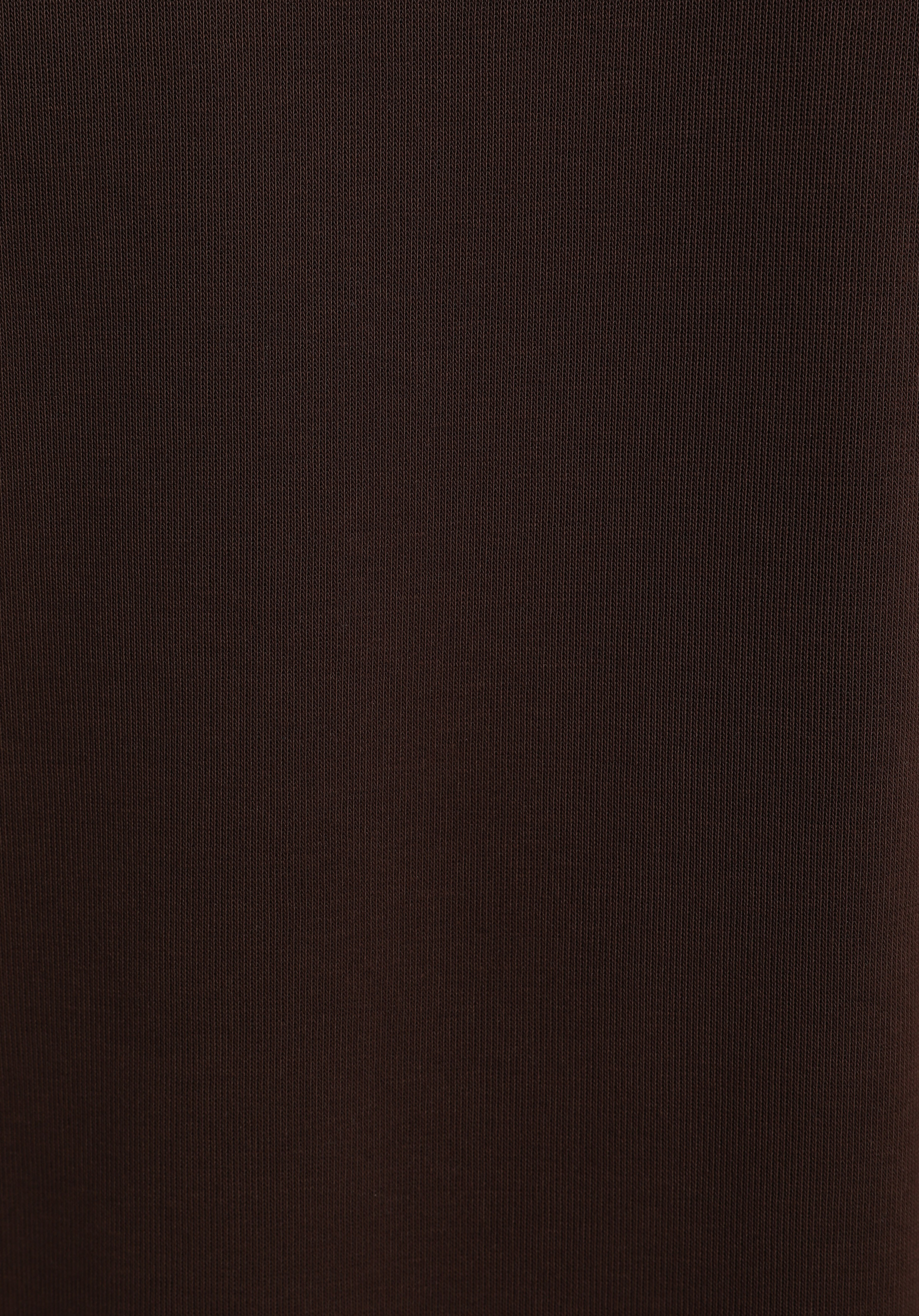 Regular Fit Yuvarlak Yaka Baskılı Kadın Kahverengi Sweatshirt