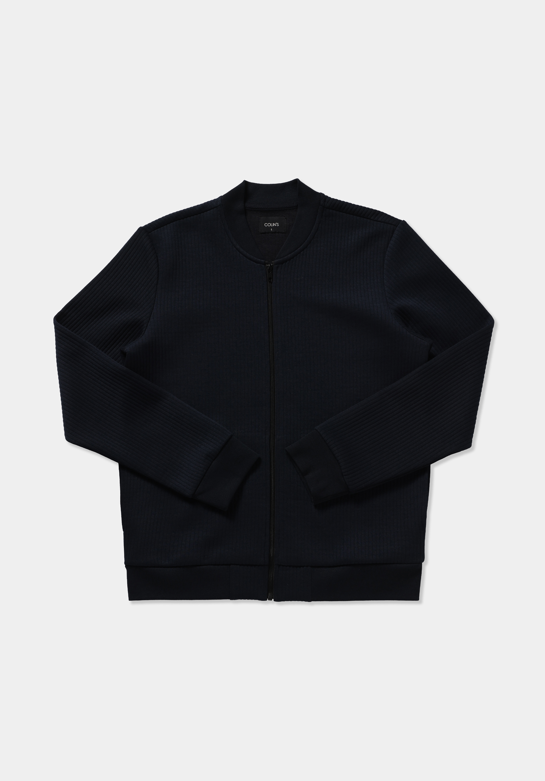 Slim Fit Fermuarlı   Erkek Lacivert Ceket