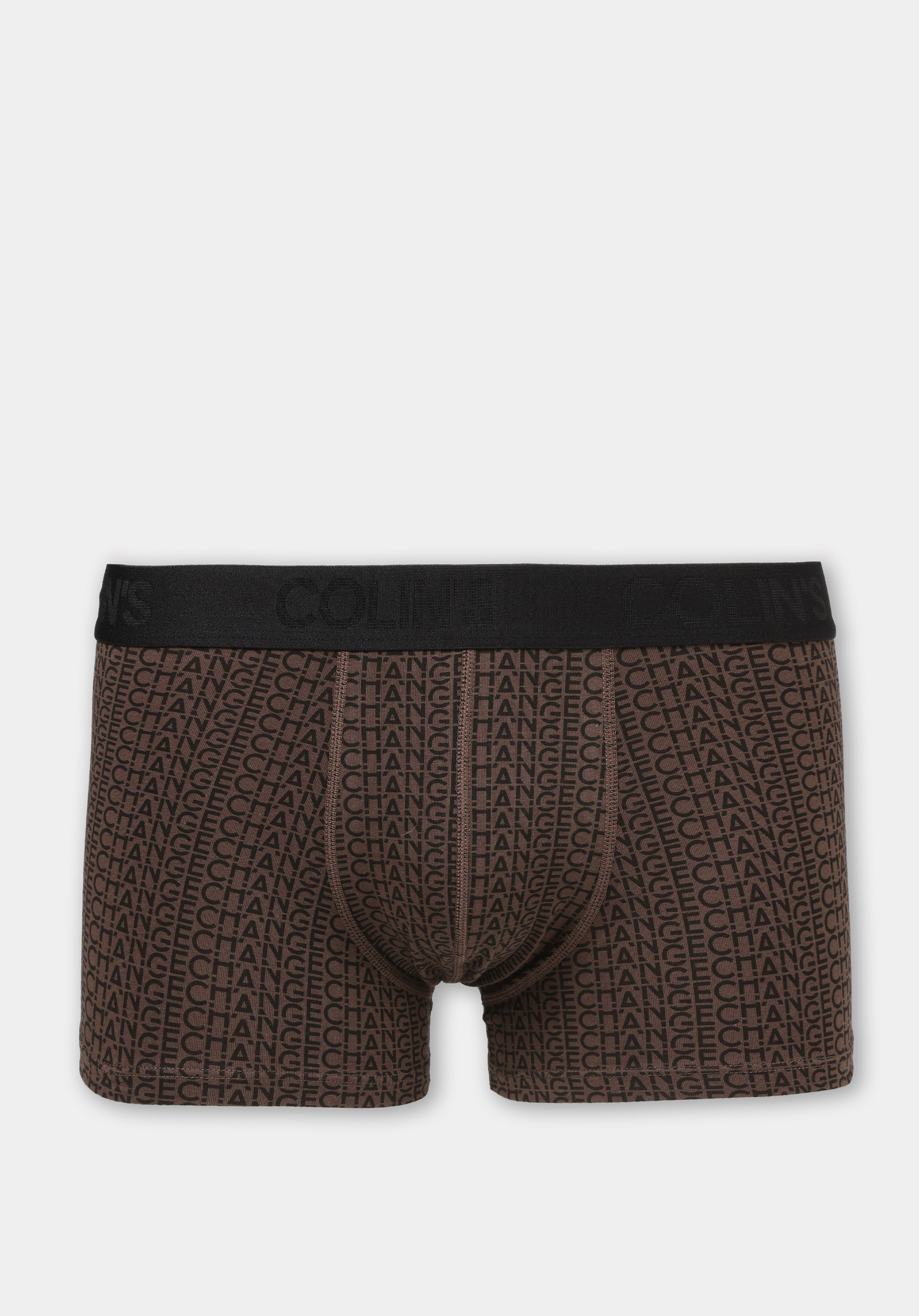 Trunk Fit Baskılı Erkek Kahverengi Boxer
