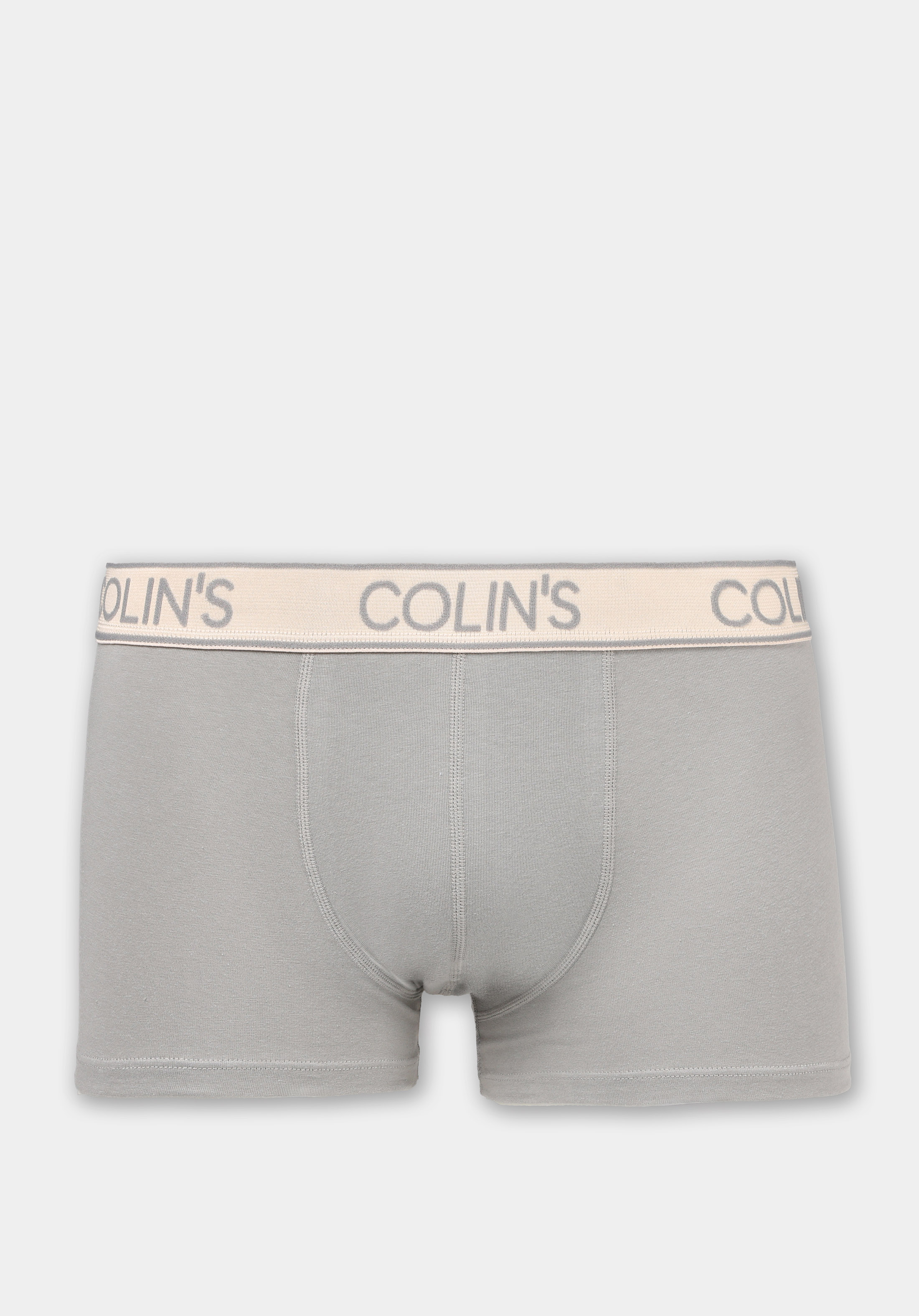 Trunk Fit Düz Erkek Gri Boxer