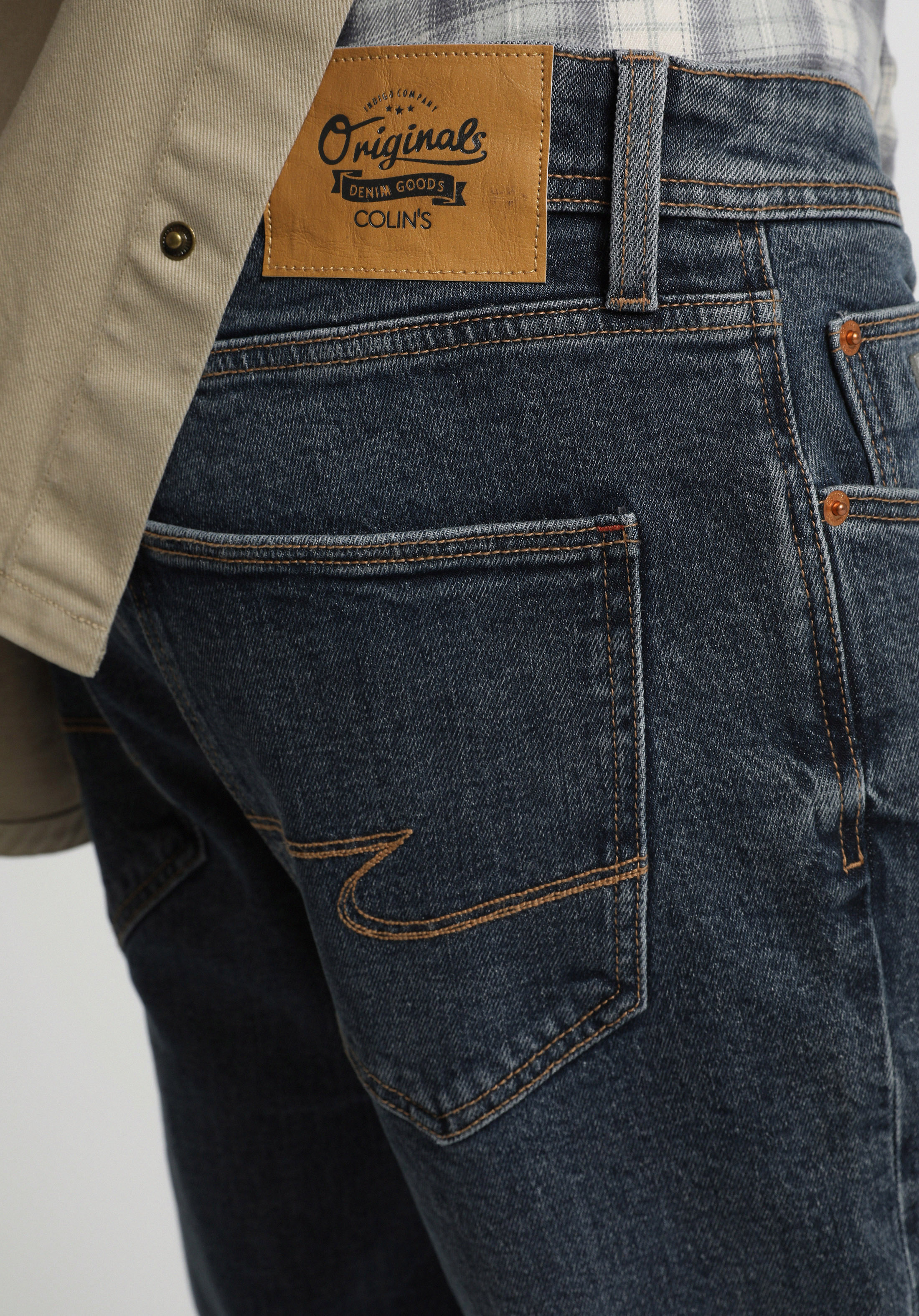 Straight Fit   Erkek Light İndigo Denim Jean Pantolon