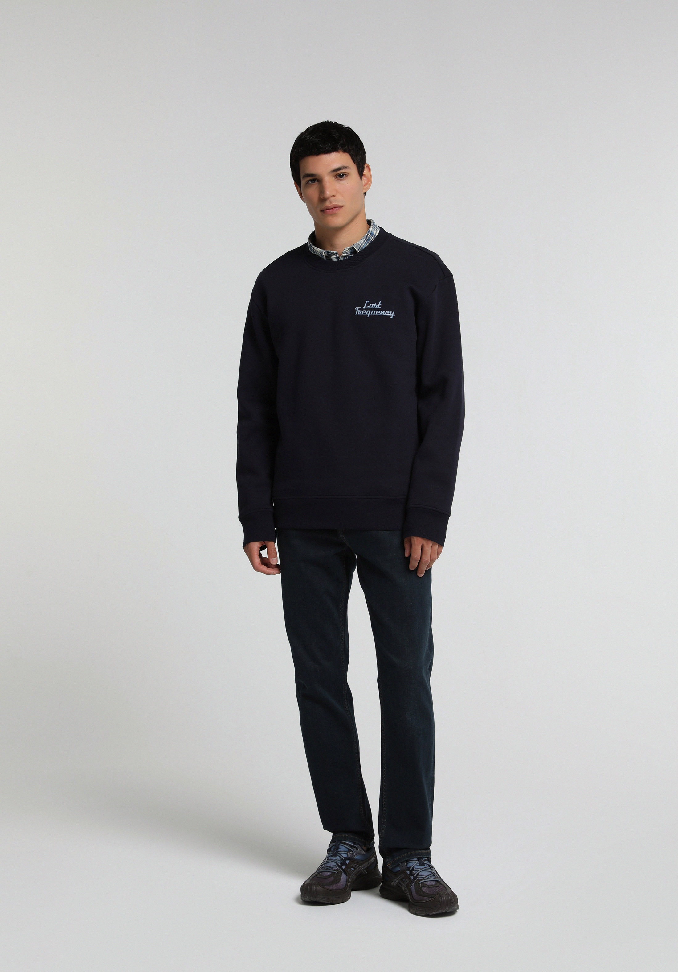 Slim Tapered Fit   Erkek Blue Black Denim Jean Pantolon