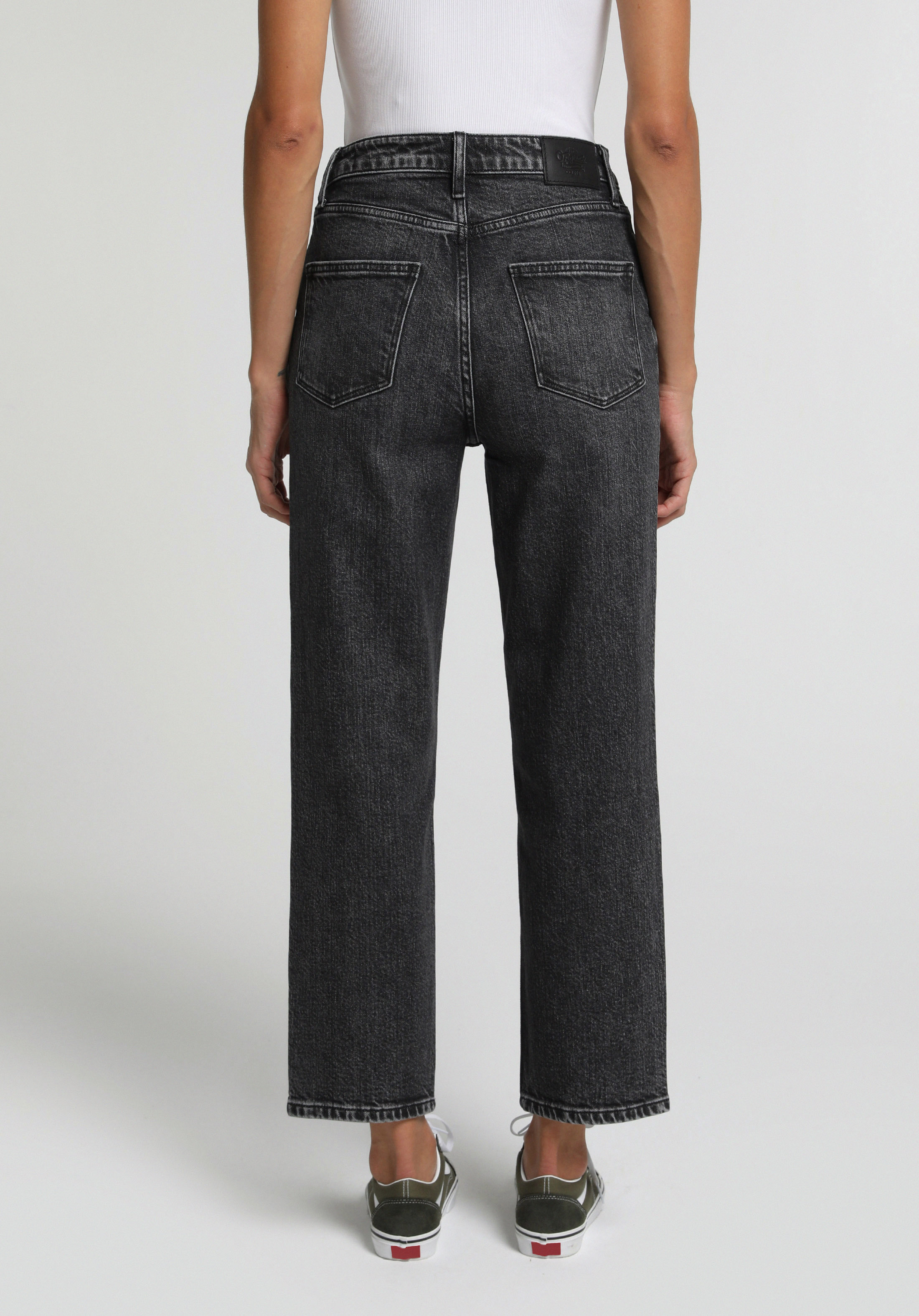 Slim Tapered Fit   Kadın Black Denim Jean Pantolon