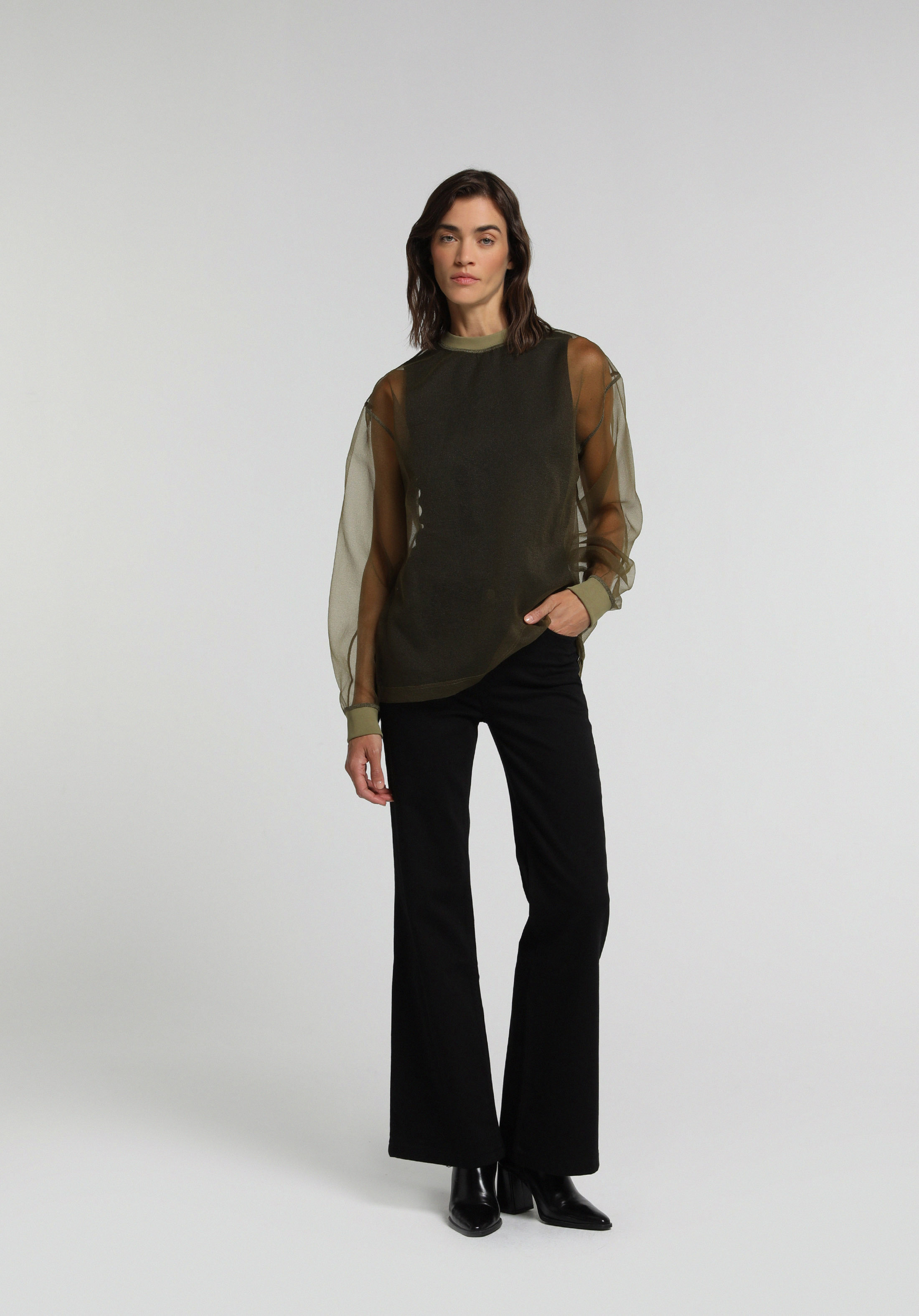 Fashion Fit   Kadın Yeşil  Gömlek