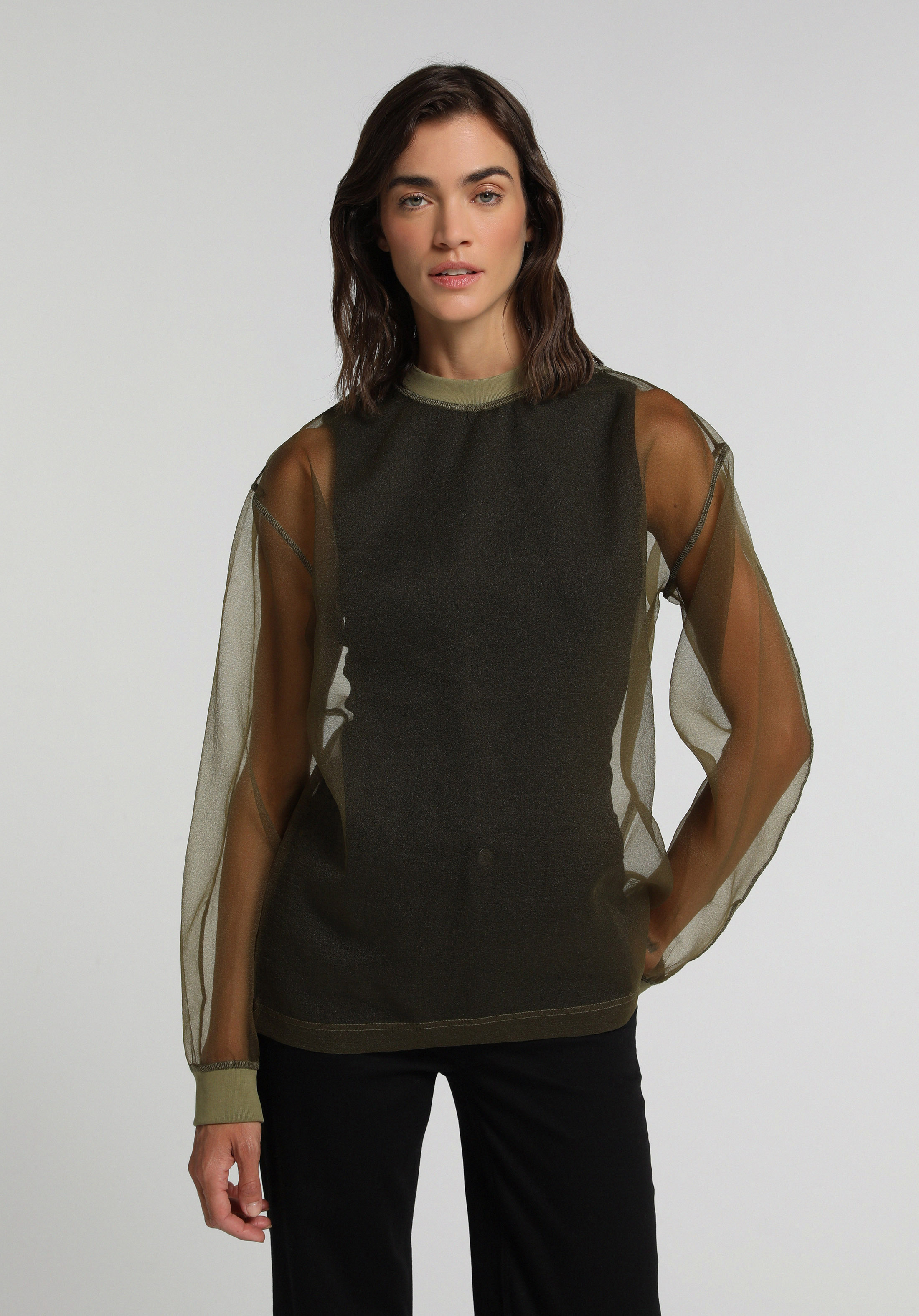 Fashion Fit   Kadın Yeşil  Gömlek