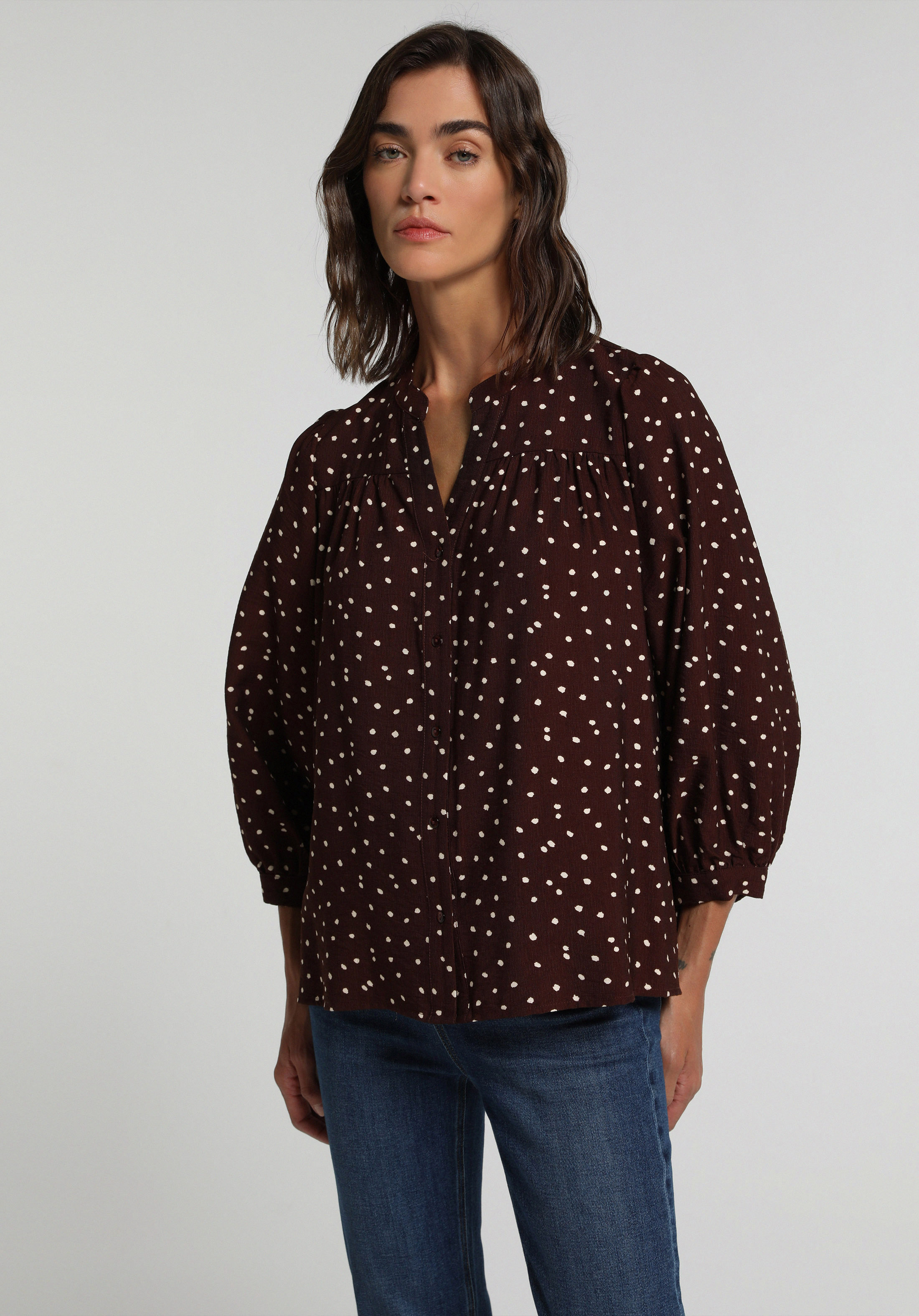 Fashion Fit   Kadın Kahverengi  Gömlek