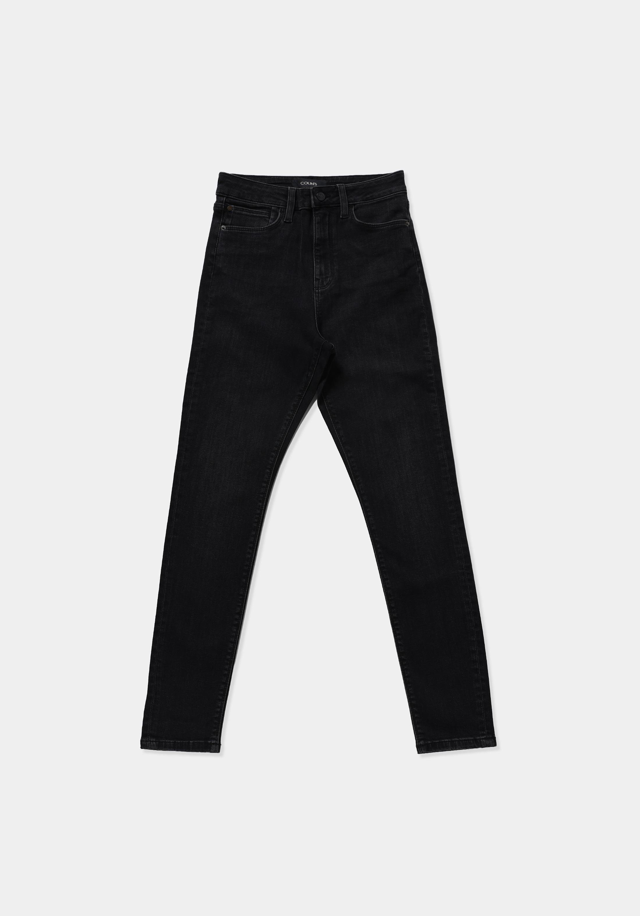 High Rise Super Skinny Fit   Kadın Black Black Denim Jean Pantolon