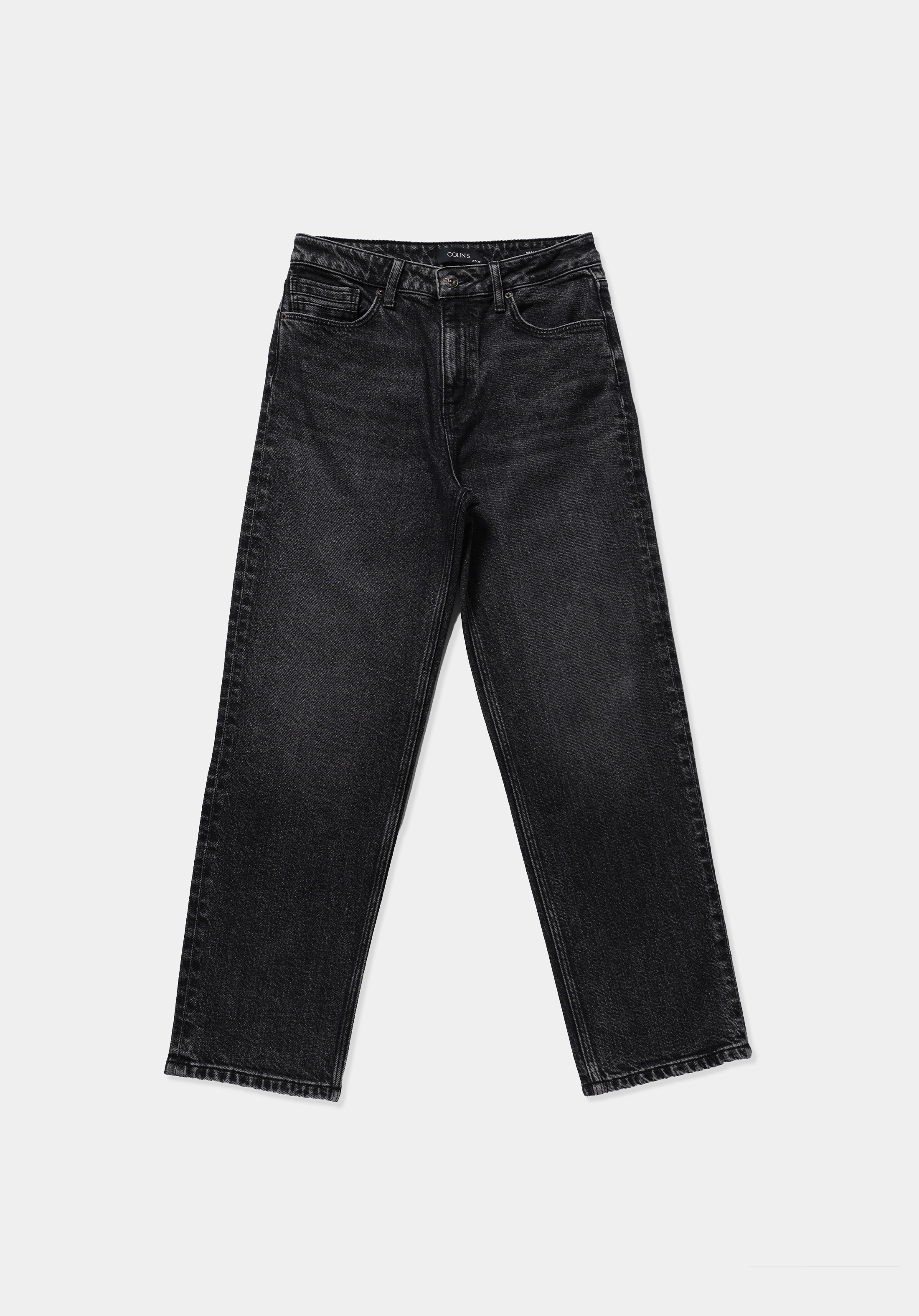 Slim Tapered Fit   Kadın Black Denim Jean Pantolon