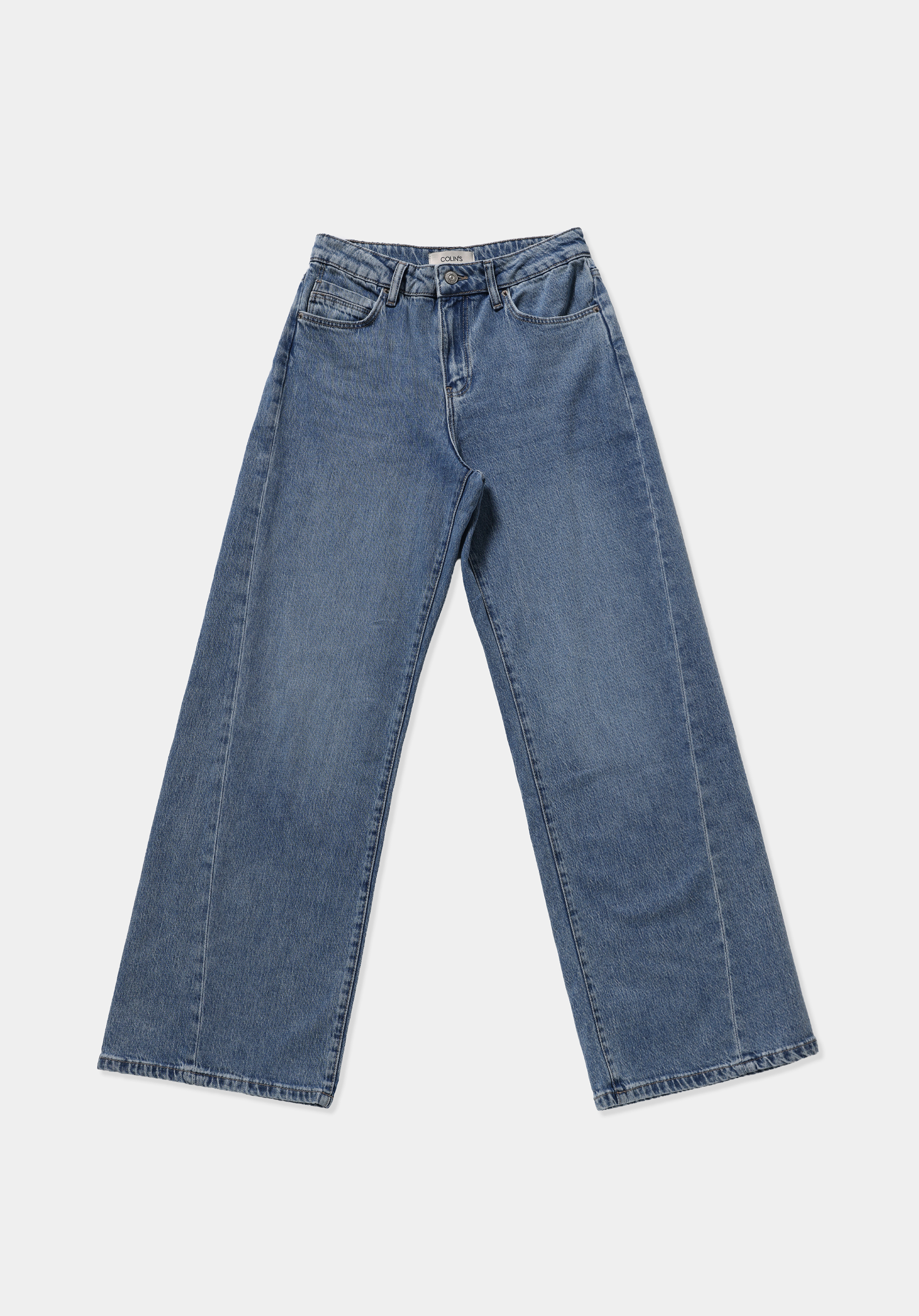 Wide Leg Fit   Kadın Black Denim Jean Pantolon