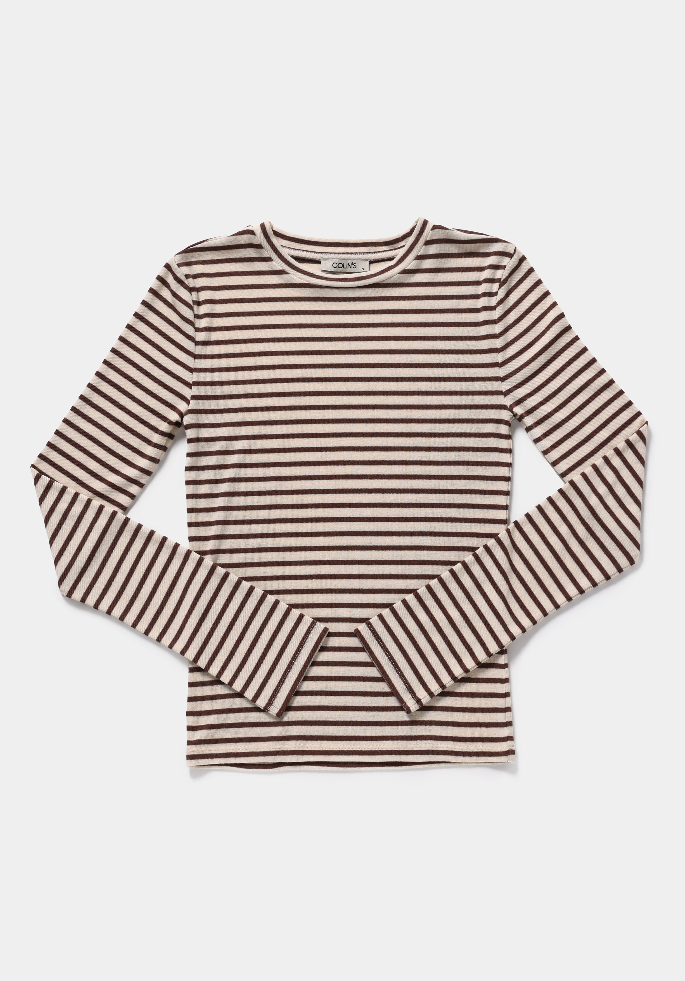 Slim Fit   Kadın Kahverengi  Tişört
