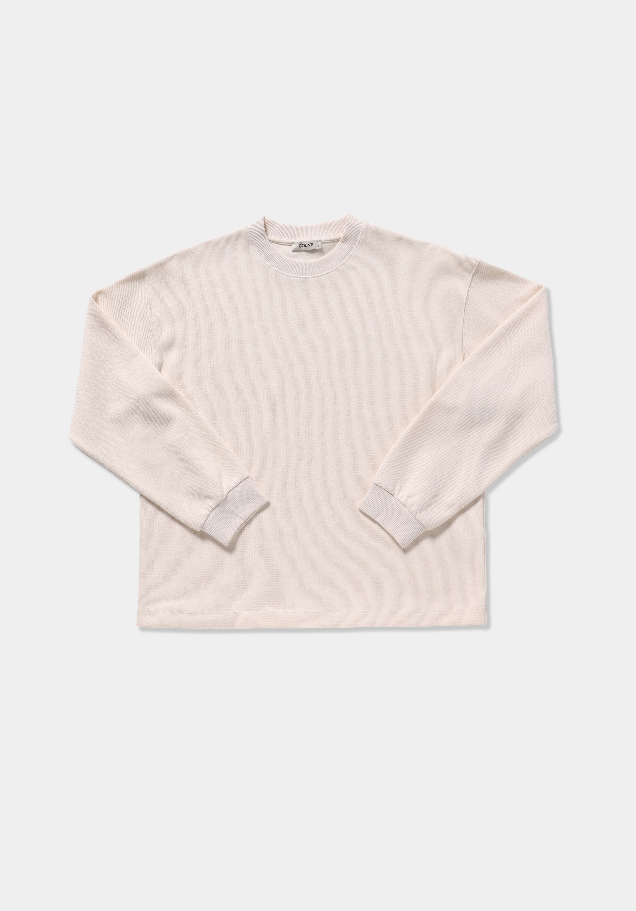 Regular Fit Yuvarlak Yaka Düz Kadın Taş Sweatshirt