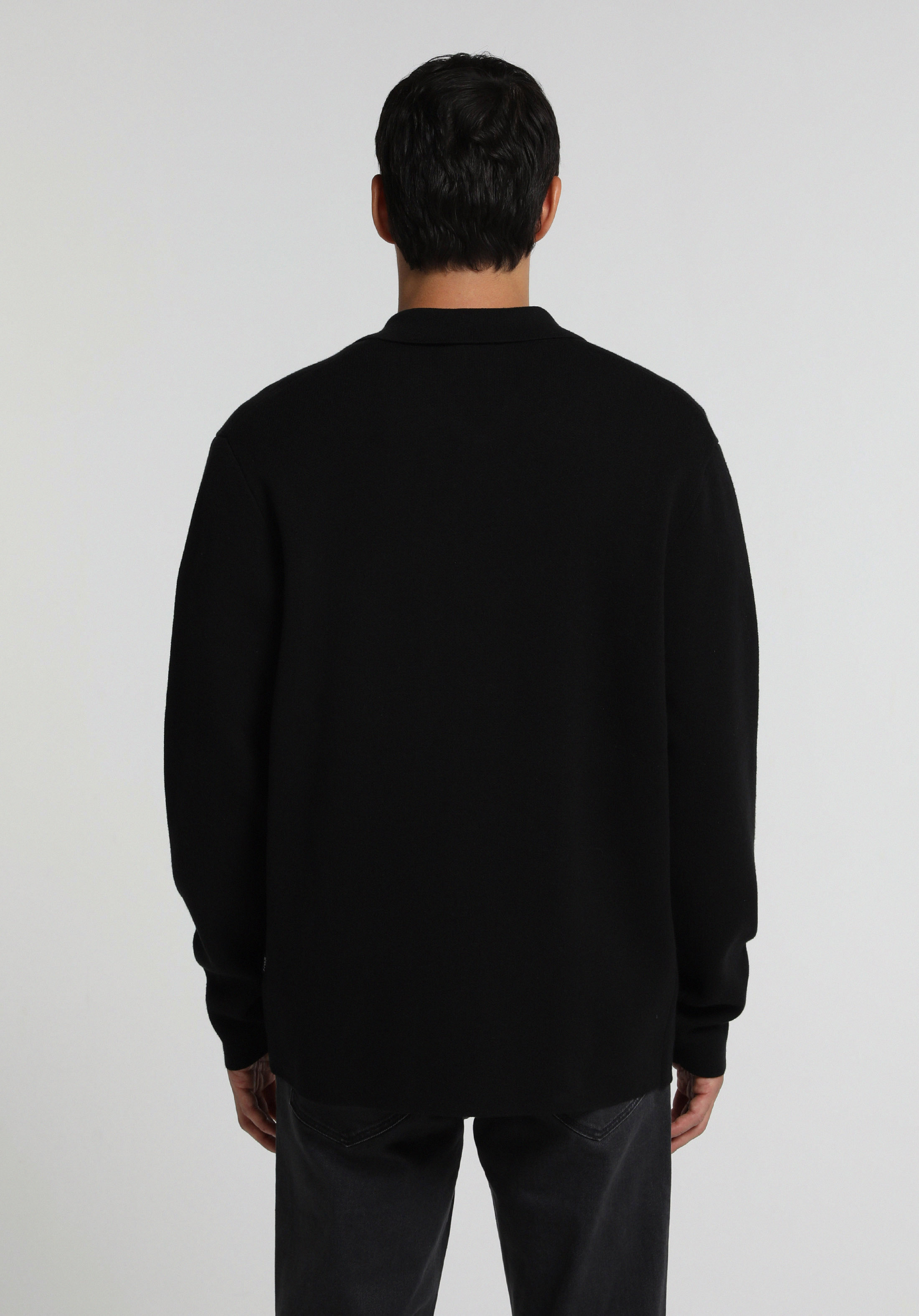 Regular Fit   Erkek Siyah Hırka