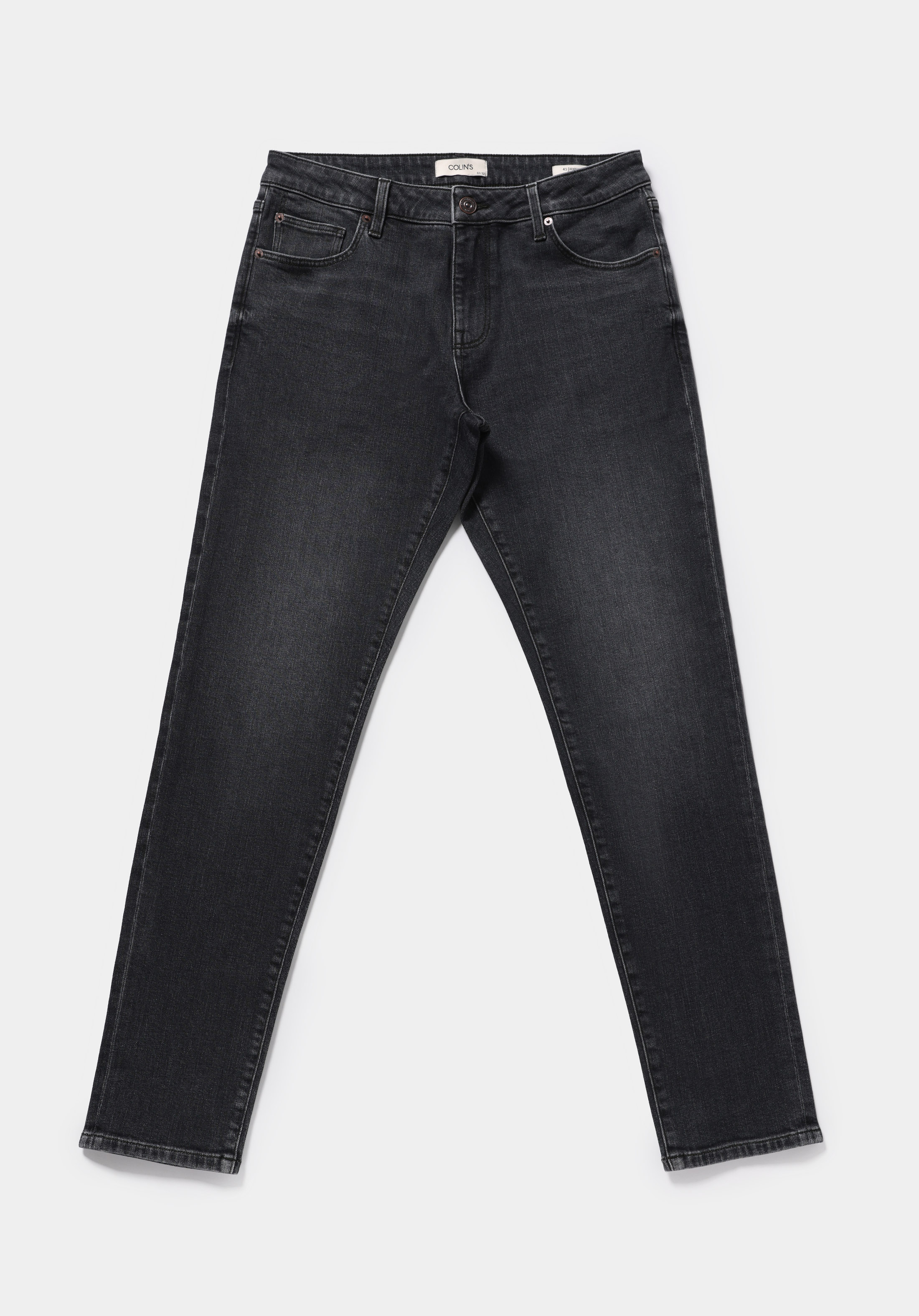 Slim Fit   Erkek Black Denim Jean Pantolon