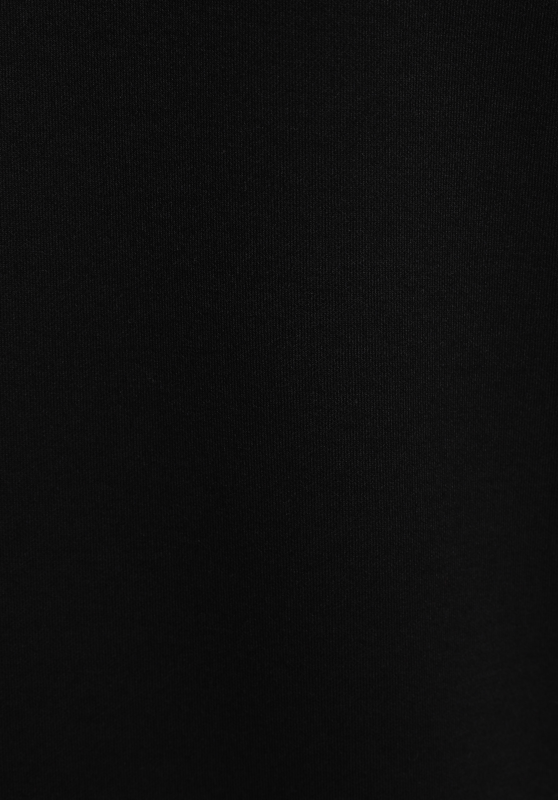 Regular Fit Kapüşonlu Düz Erkek Siyah Sweatshirt