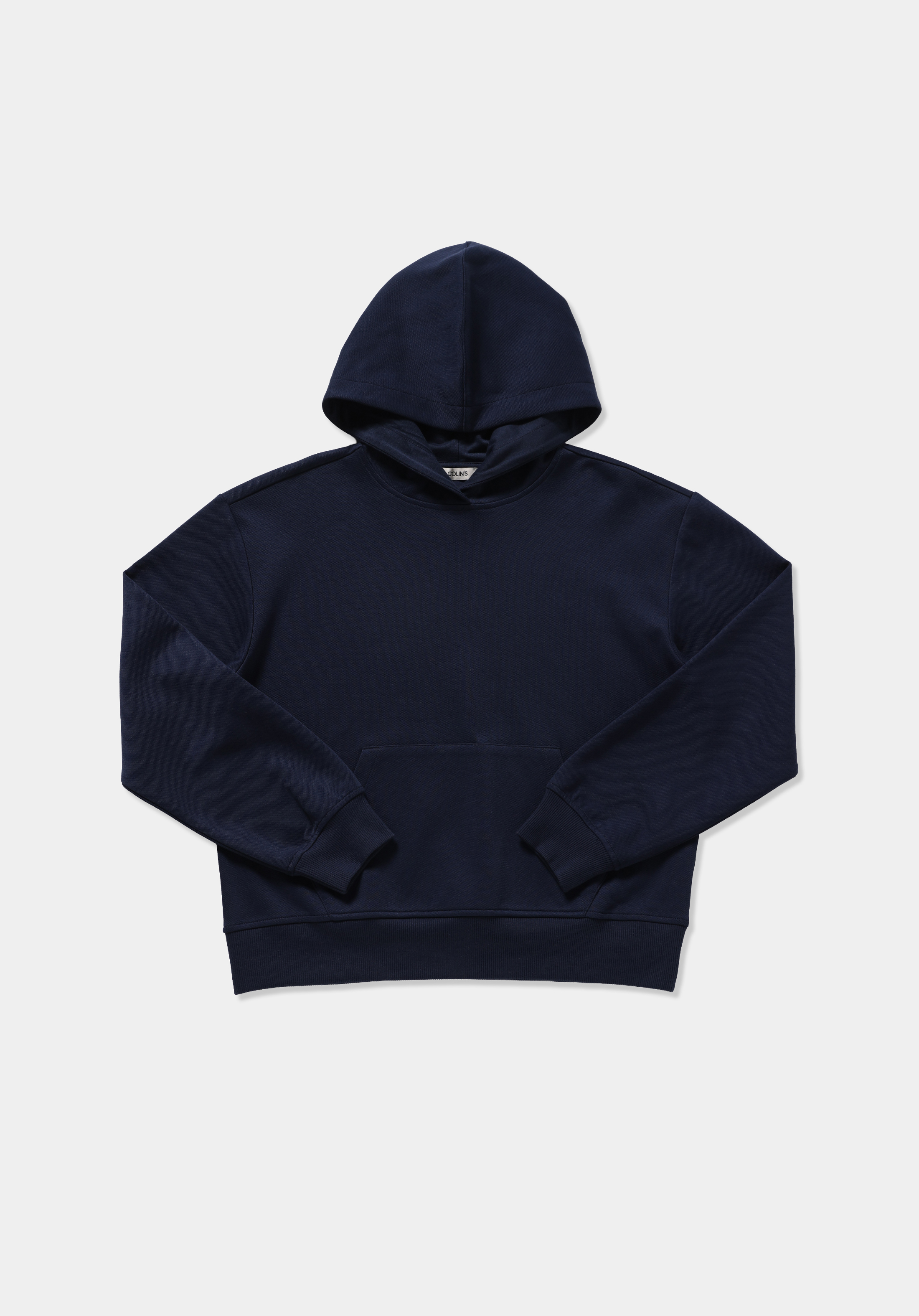 Regular Fit Kapüşonlu Düz Kadın Lacivert Sweatshirt