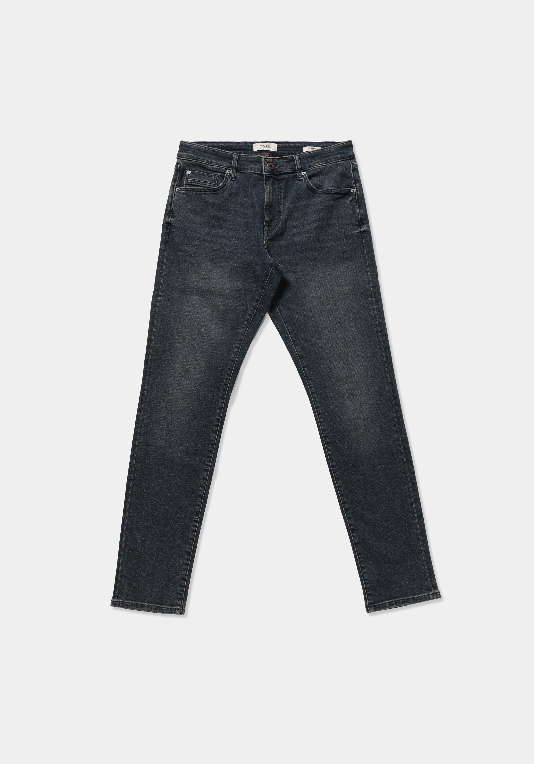 Slim Fit   Erkek Over Dyed Denim Jean Pantolon