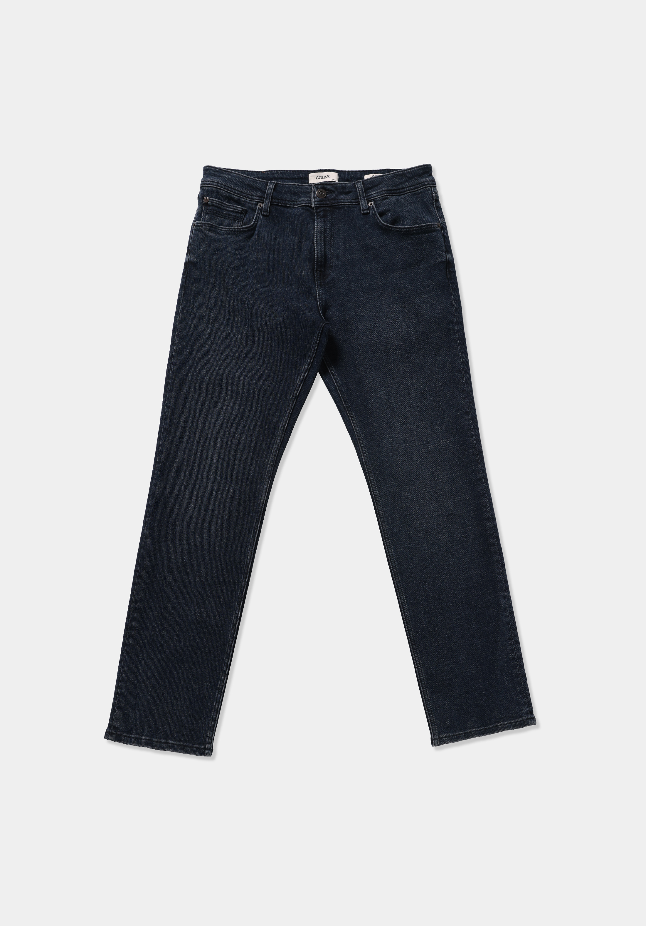Straight Fit   Erkek Blue Black Denim Jean Pantolon