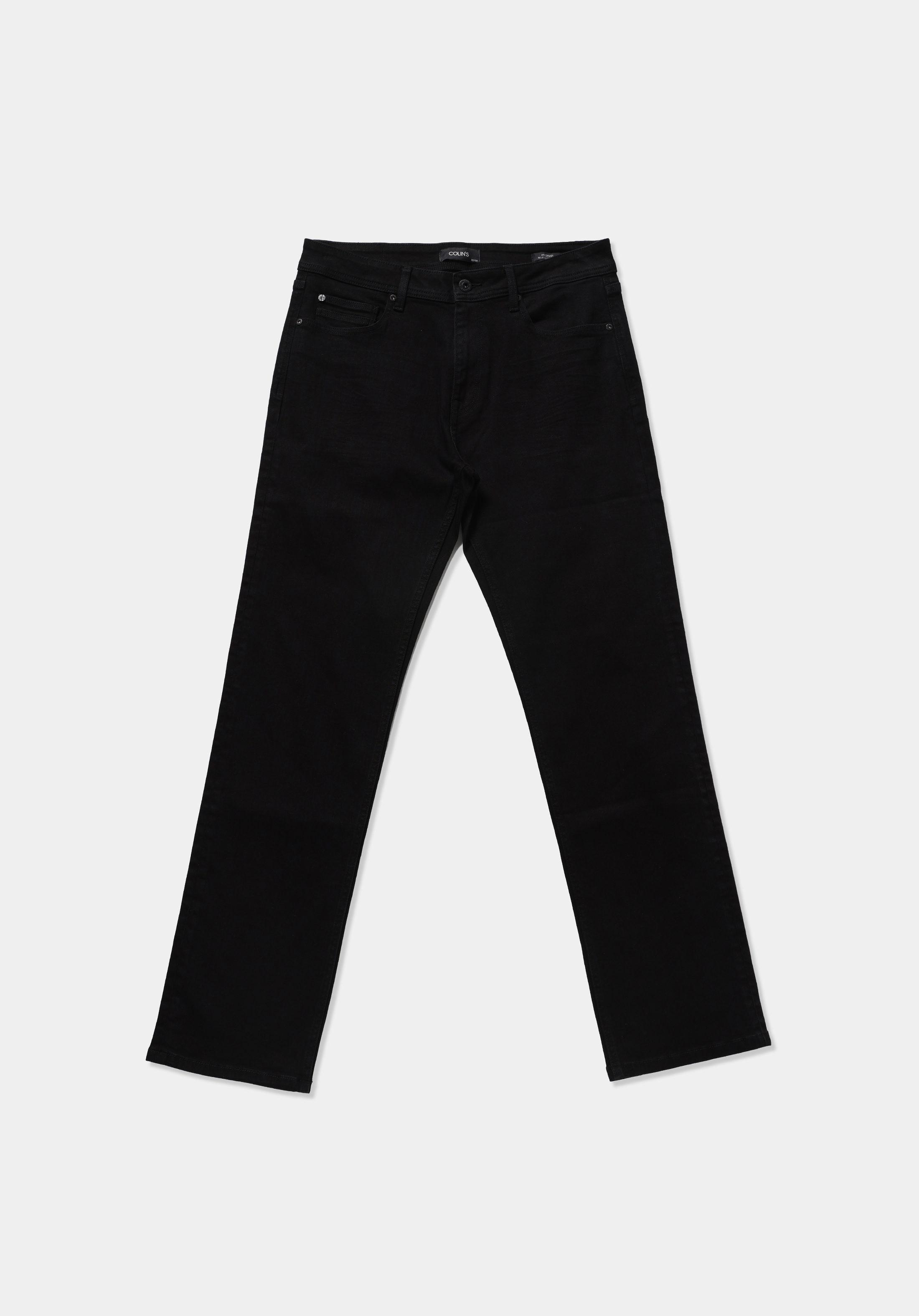 Relaxed Straight Fit   Erkek Mid İndigo Denim Jean Pantolon