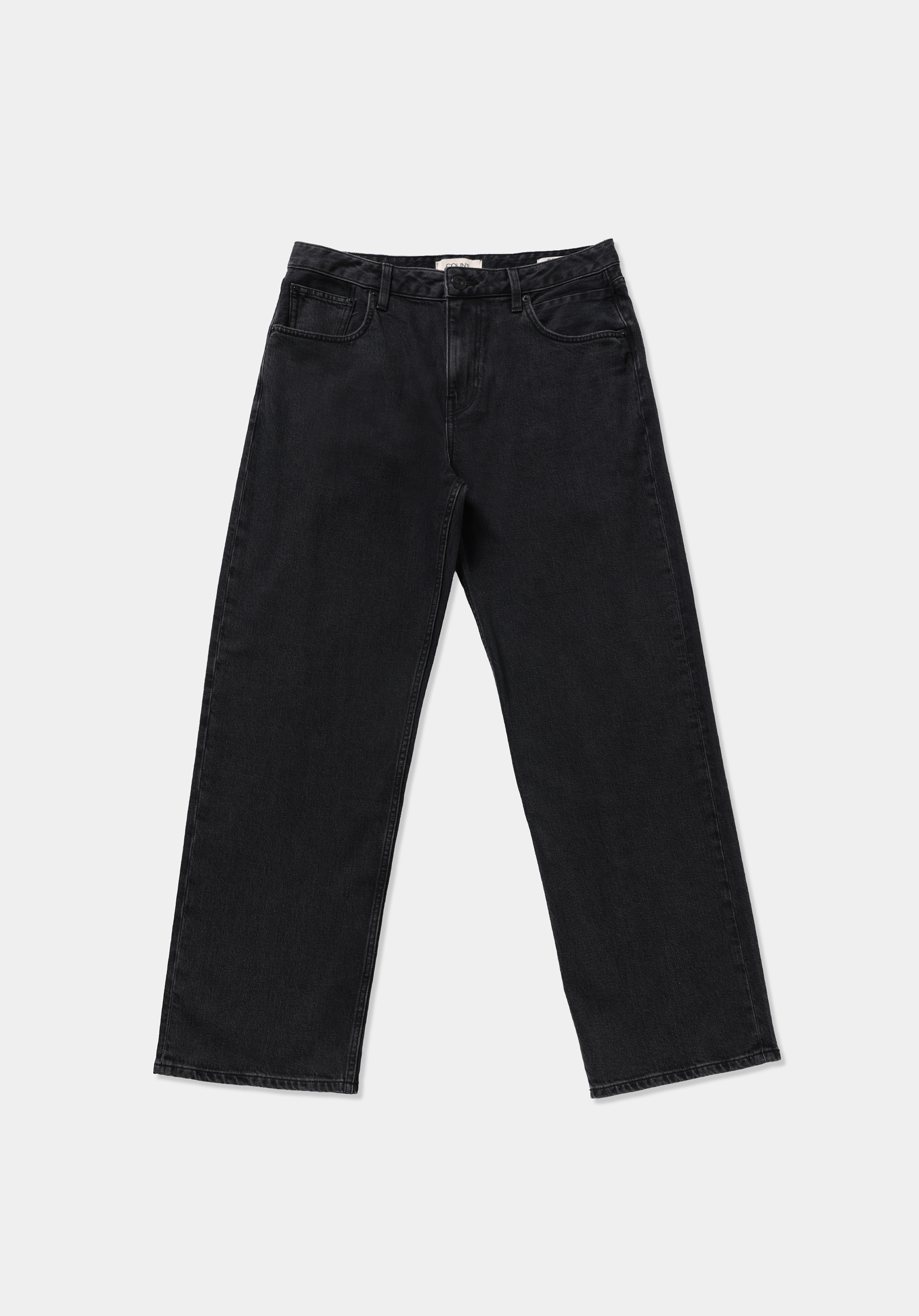 Loose Baggy Fit   Erkek Black Black Denim Jean Pantolon