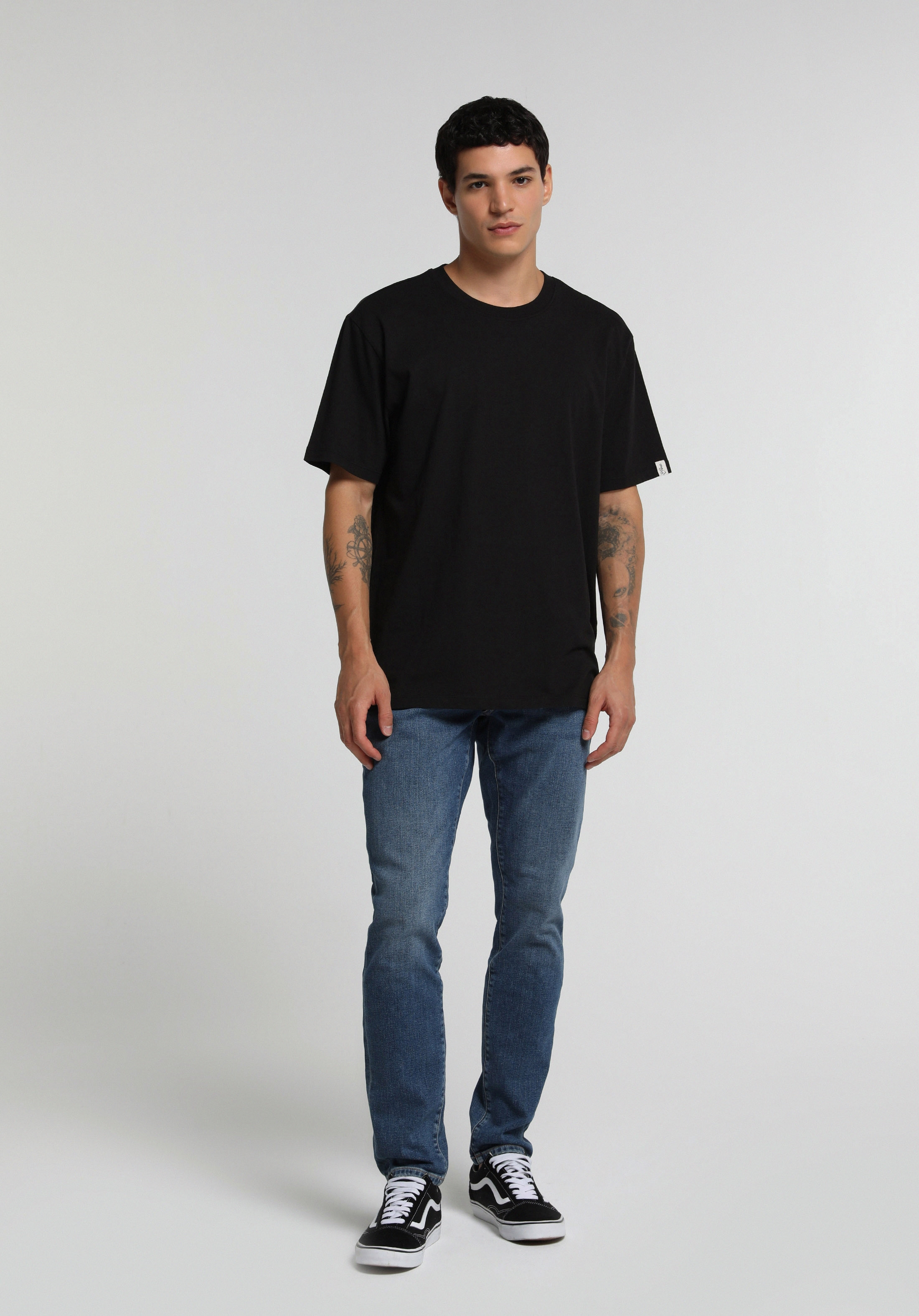 Slim Fit Düşük Bel Dar Paça Erkek Dark İndigo Denim Jean Pantolon