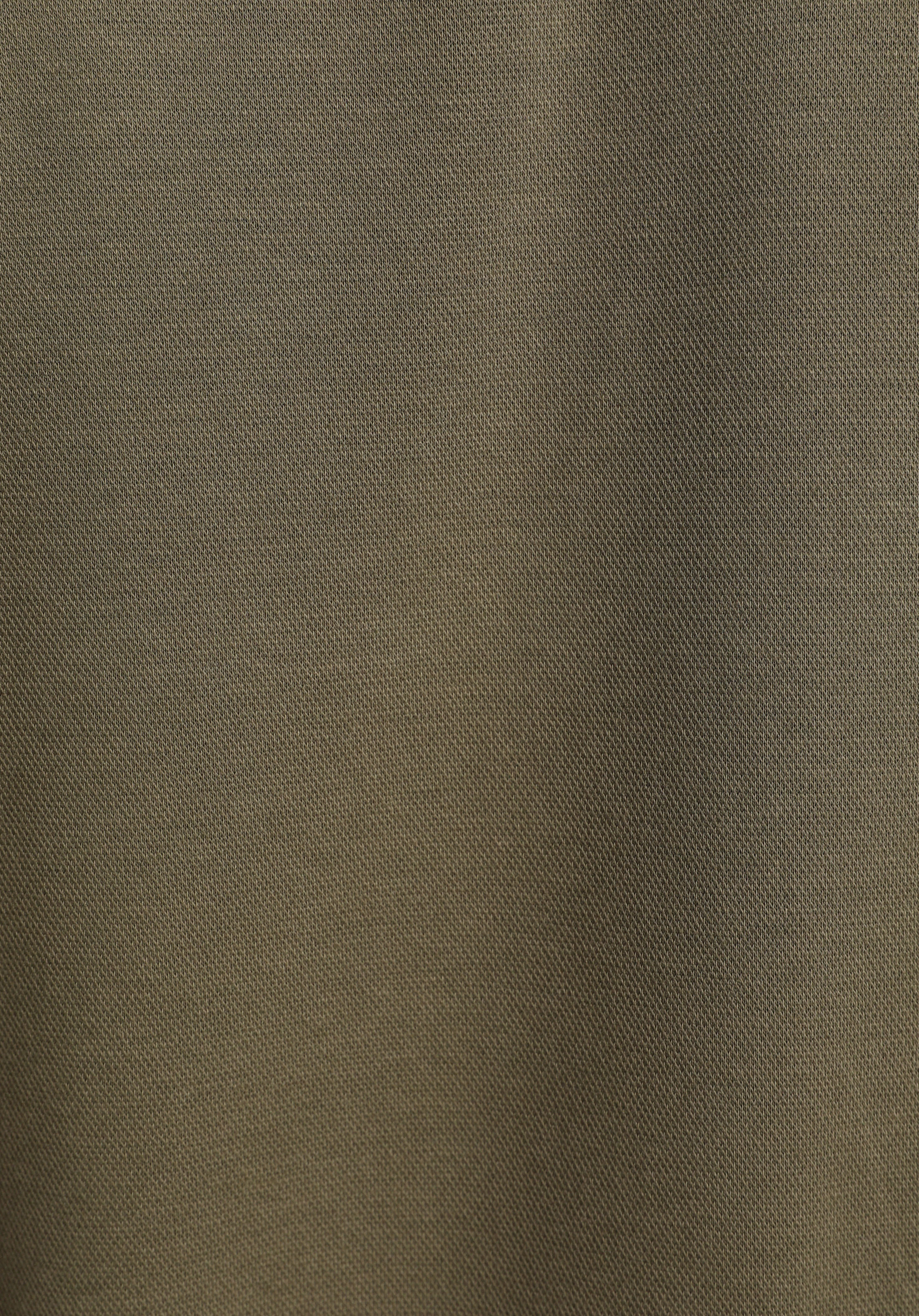 Regular Fit Fermuarlı Düz Kadın Yeşil Sweatshirt