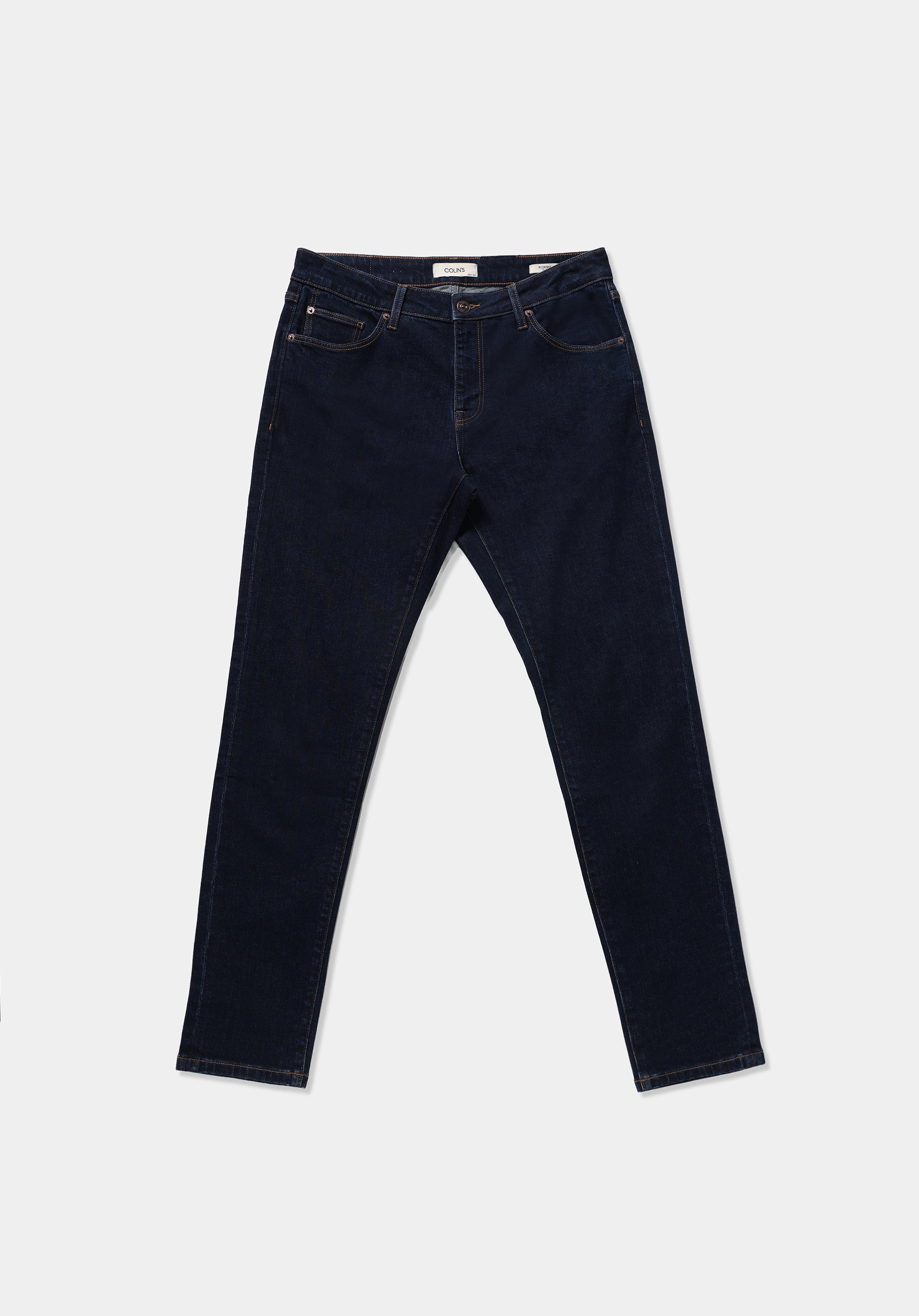 Slim Fit   Erkek Dark İndigo Denim Jean Pantolon