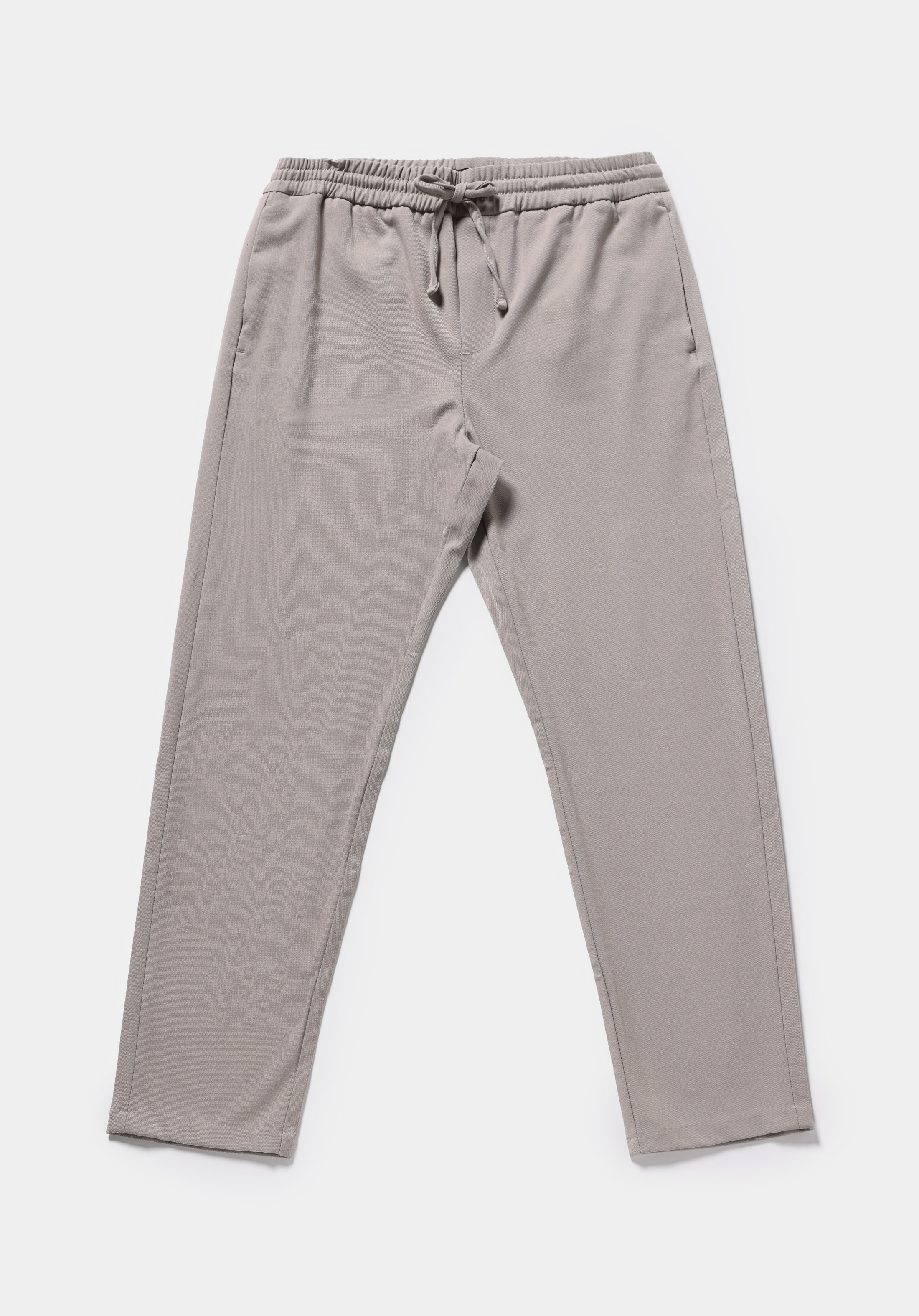 Regular Fit Orta Bel Düz Paça Erkek Bej  Pantolon