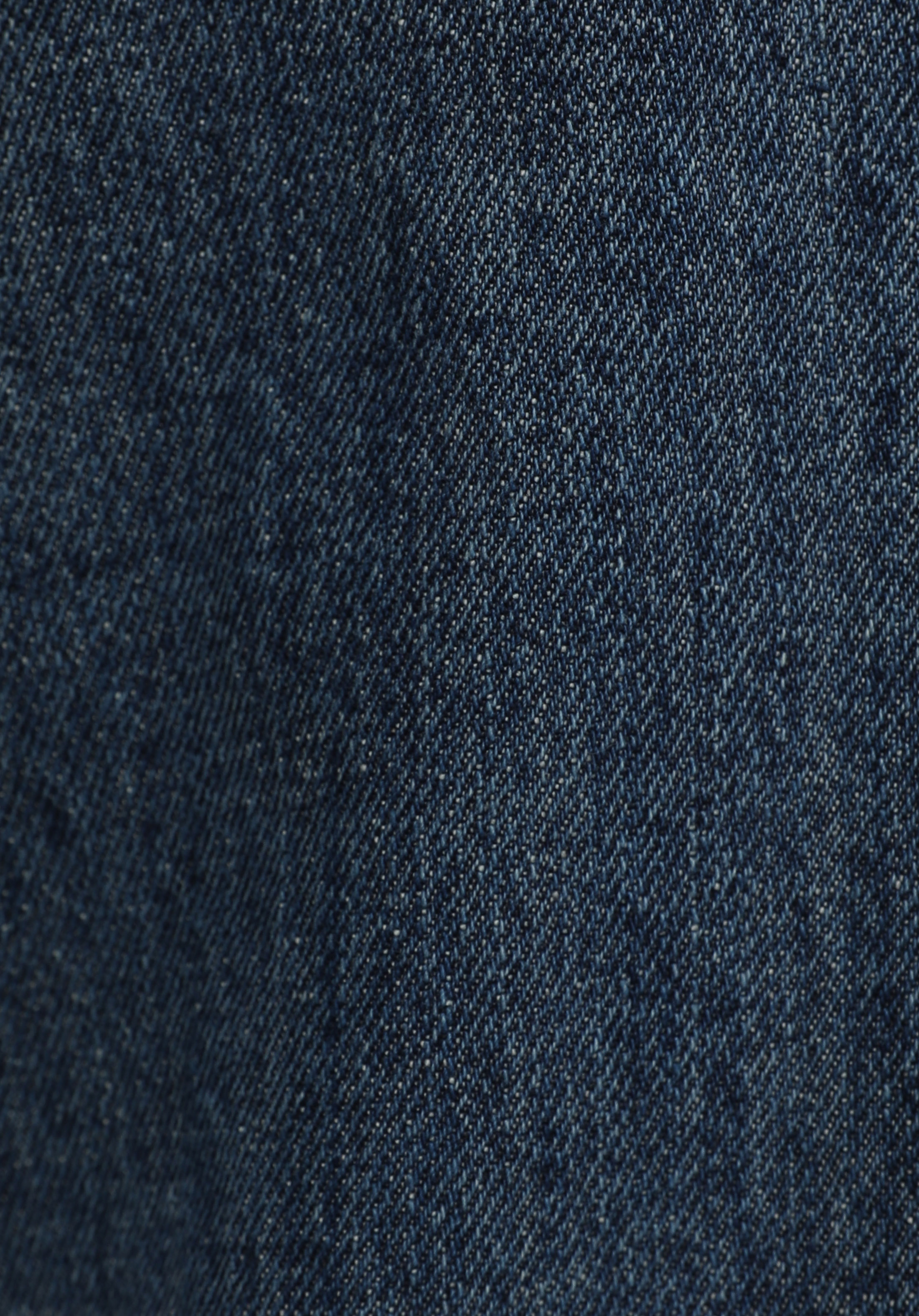 Straight Fit Orta Bel Düz Paça Erkek Dark İndigo Denim Jean Pantolon